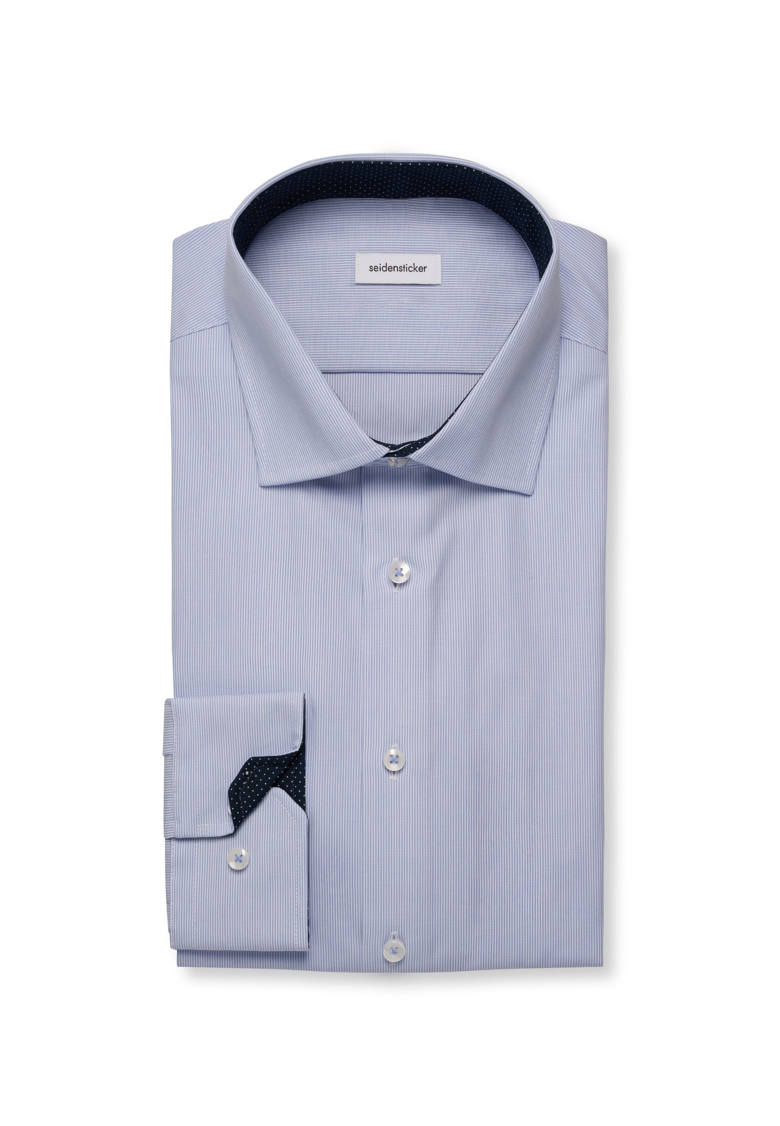 seidensticker Businesshemd »Schwarze Rose«, Slim 1/1 Kentkragen Gestreift
