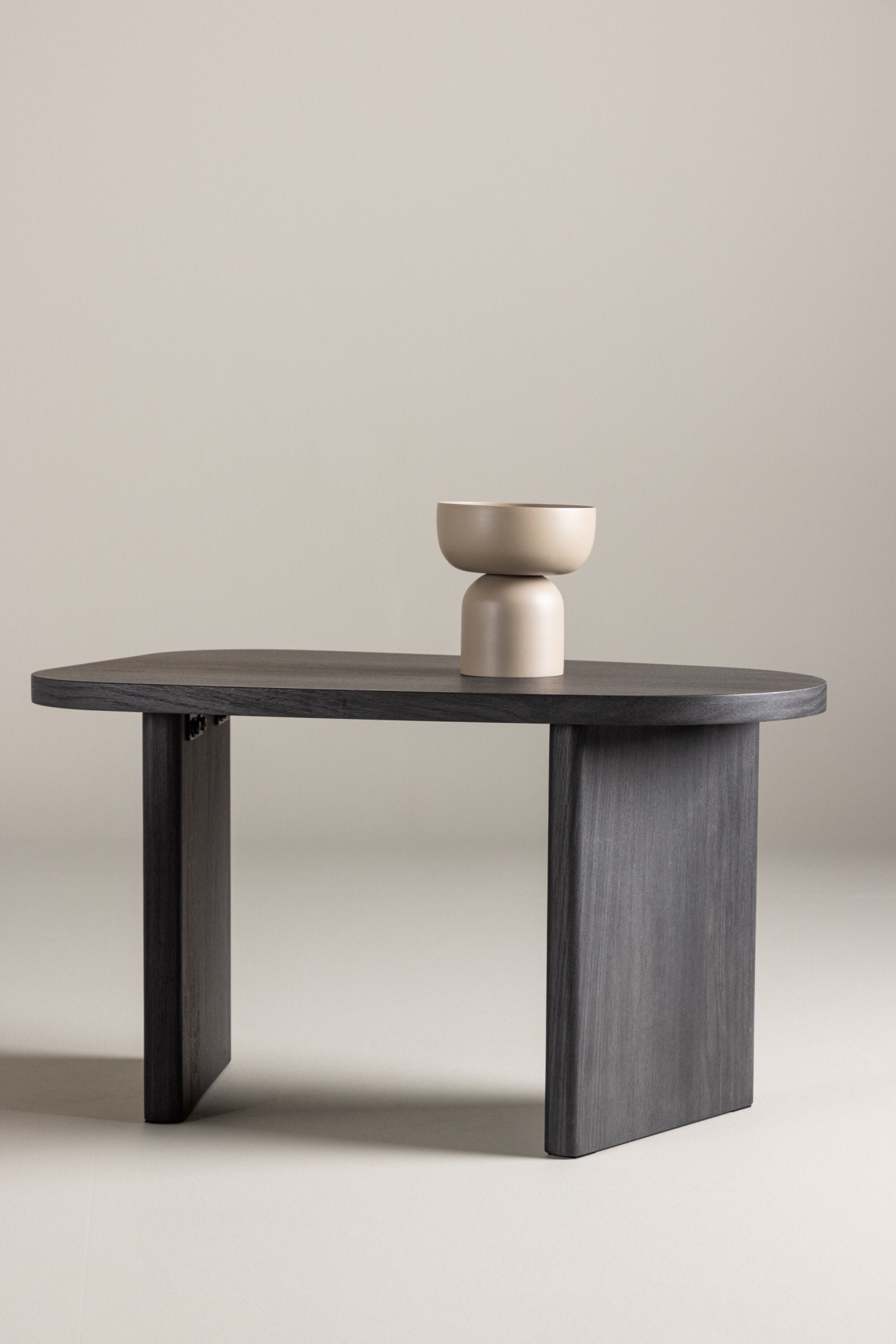 Venture Home Table d'appoint Table d'appoint, MDF, ovale, basse, compacte, conviviale