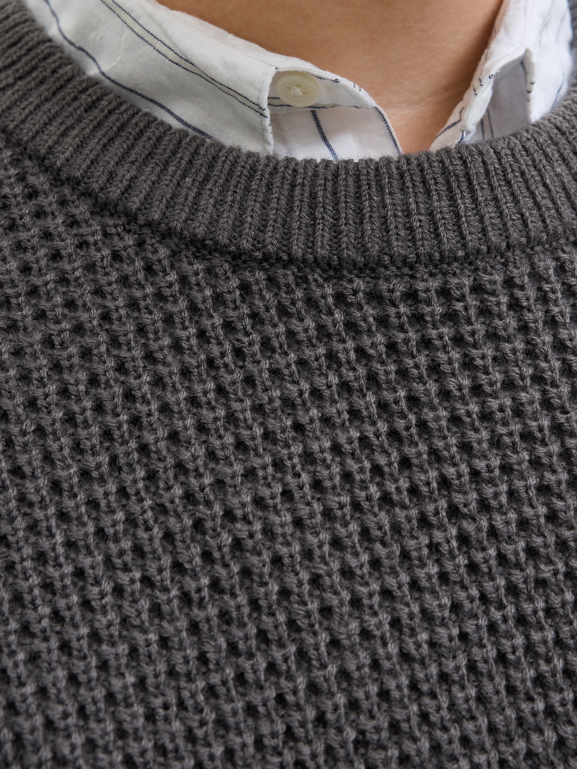 Jack & Jones PlusSize Pull en tricot »JJGLOBAL KNIT CREW NECK PLS«
