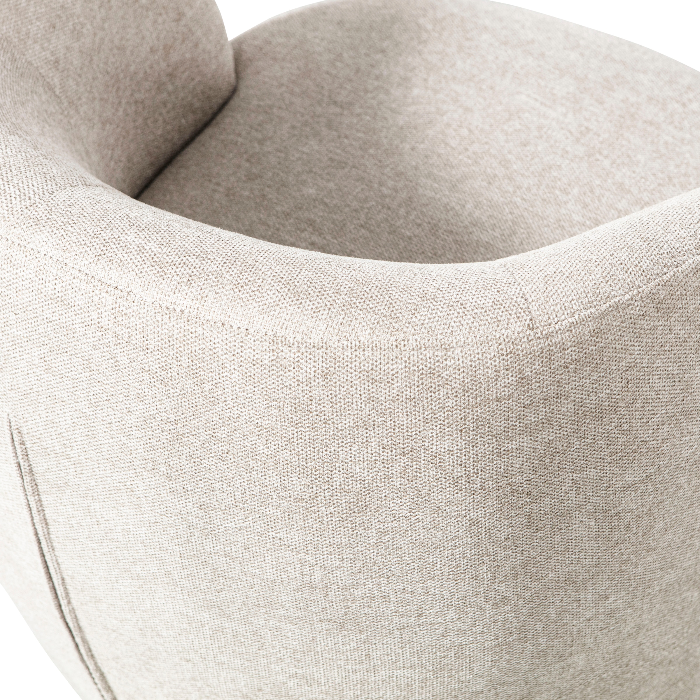 WOOOD Fauteuil pivotant »Serra Mischgewebe Bezug mit Drehmechanismus H 68 x B 70 x T 77 cm« Faible résistance à l'usure, capacité de charge 120 kg, entièrement monté