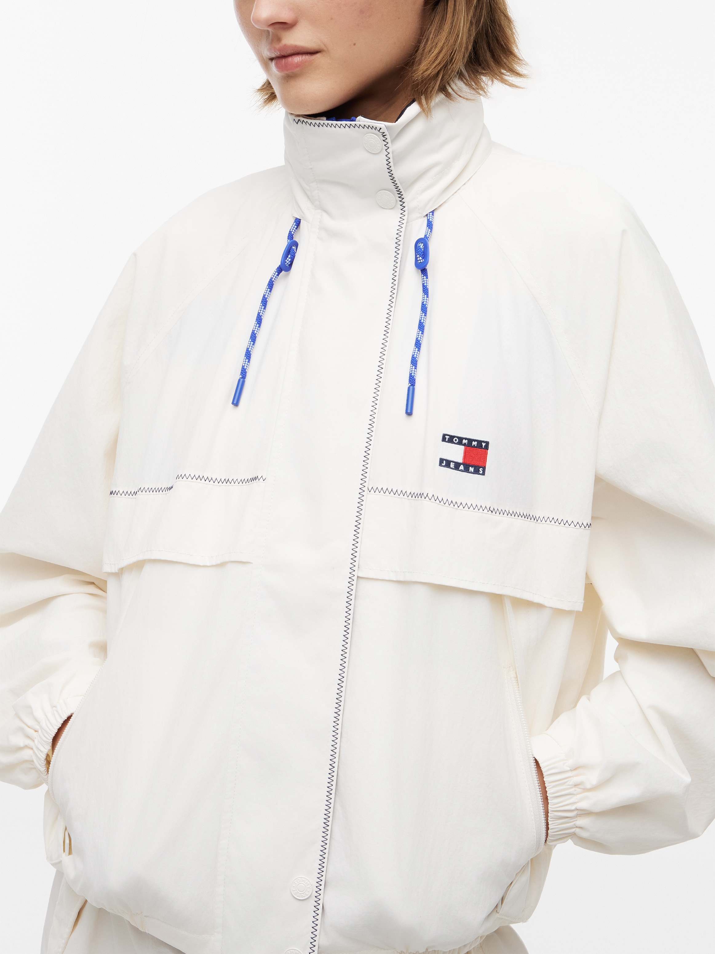 Tommy Jeans Windbreaker »TJW COLORBLOCK WINDBREAKER« Kunstfaser, elastische Bündchen, verdeckter Reissverschluss