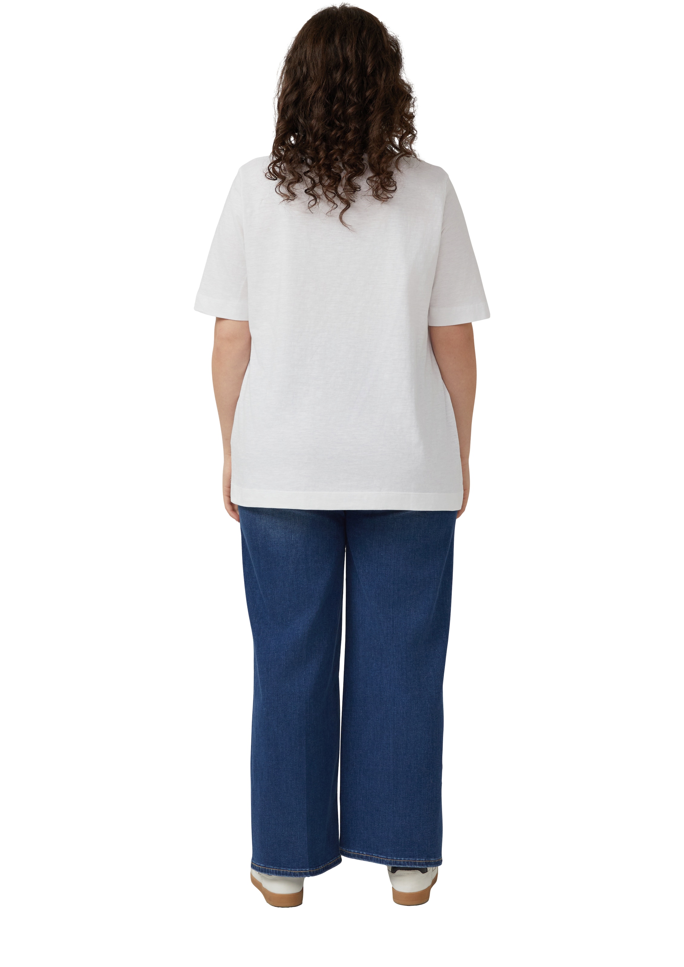 s.Oliver CURVE T-shirt en V T-shirt d'été en coton pur/grandes tailles