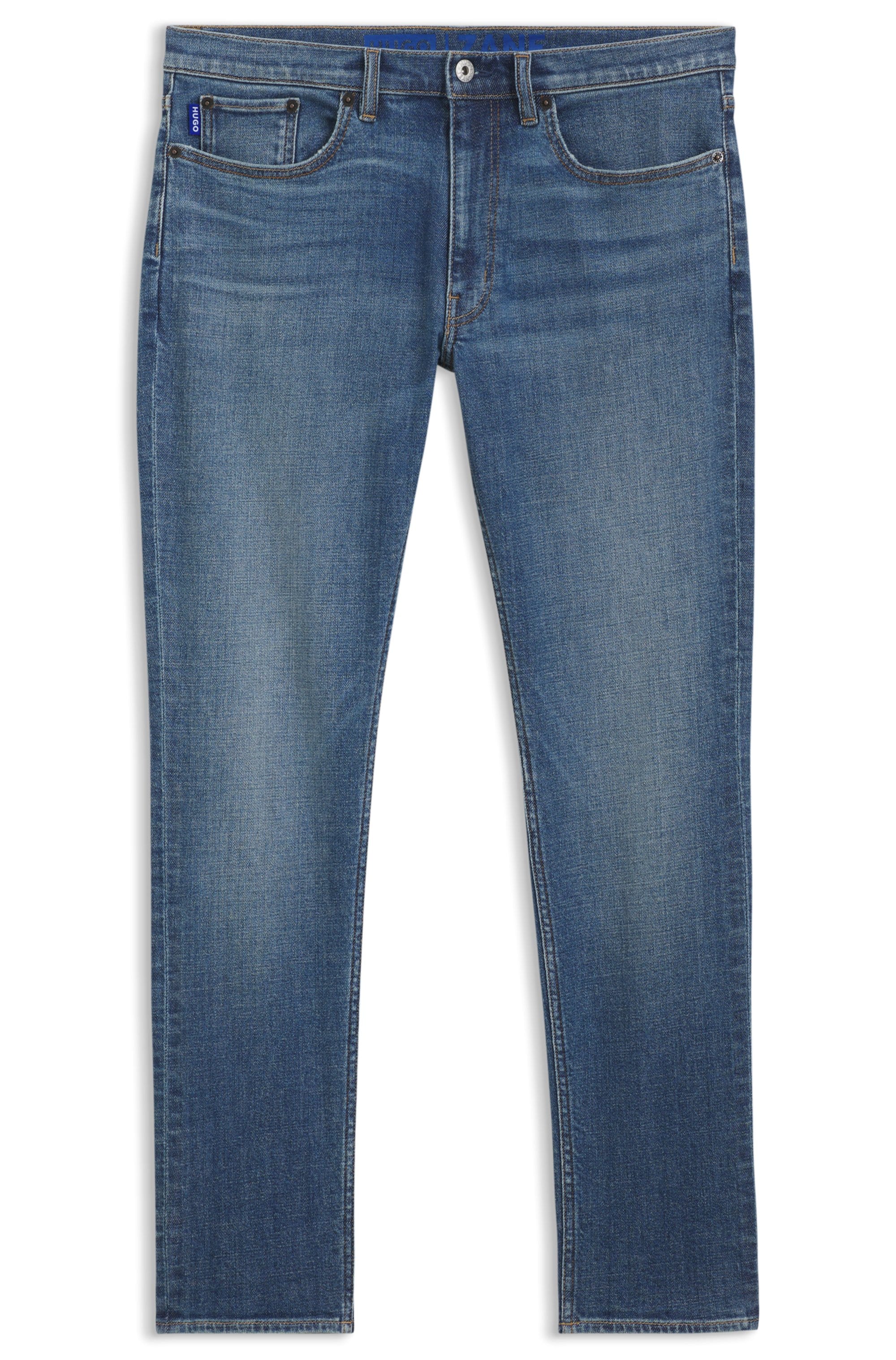 HUGO Jeans à 5 poches »Zane« Extra-Slim Fit, Baumwoll-Stretch, stone washed