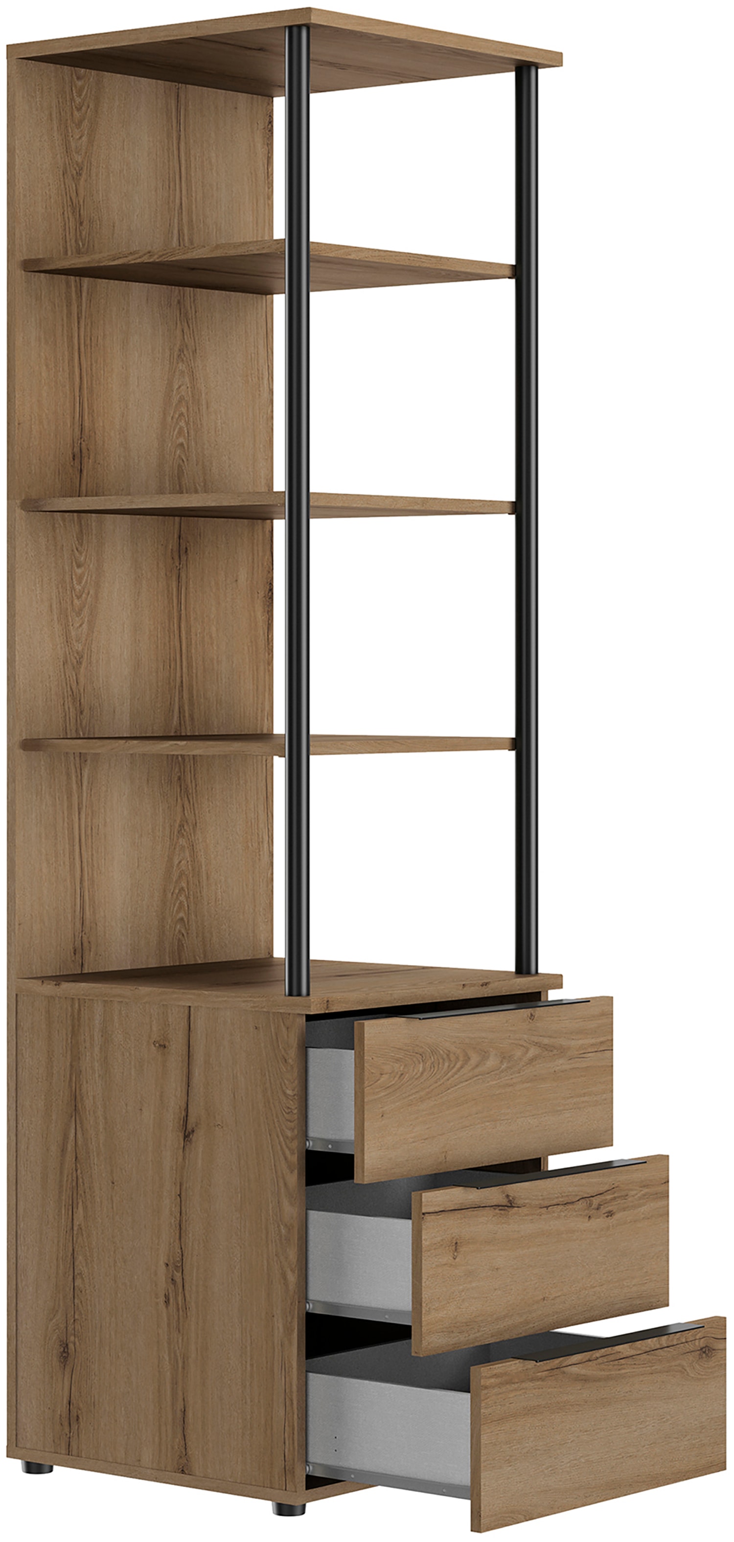 Gami Schrankmodule Multifunktional, grosszügig mit wahlweise Kleiderschrank oder Regalen