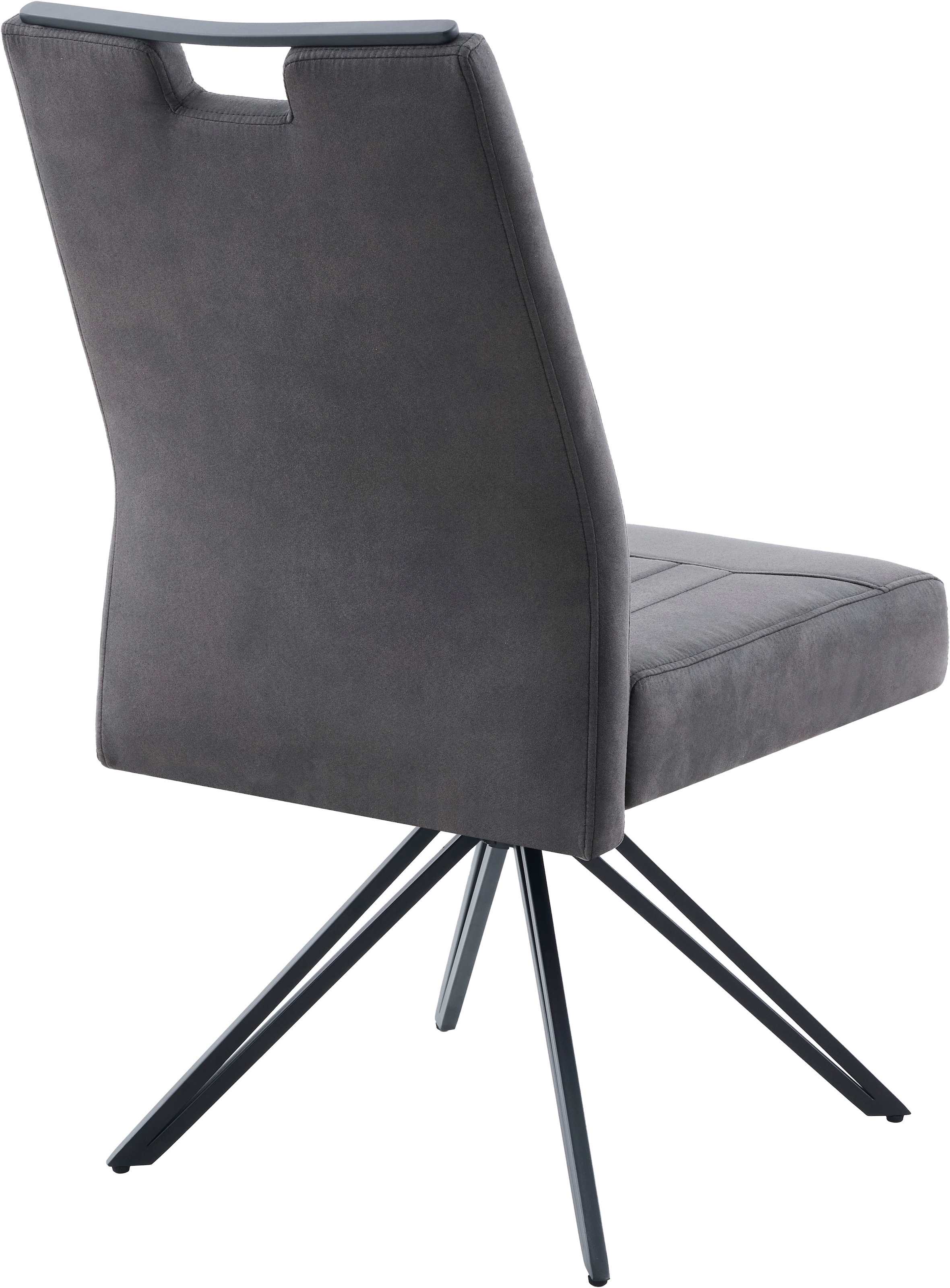 HELA Chaise à 4 pieds »MAGGY« () 1 cuislargeur d'assise XXL, pivotant à 360°, pied en V, suspension à ressort, supporte 200kg