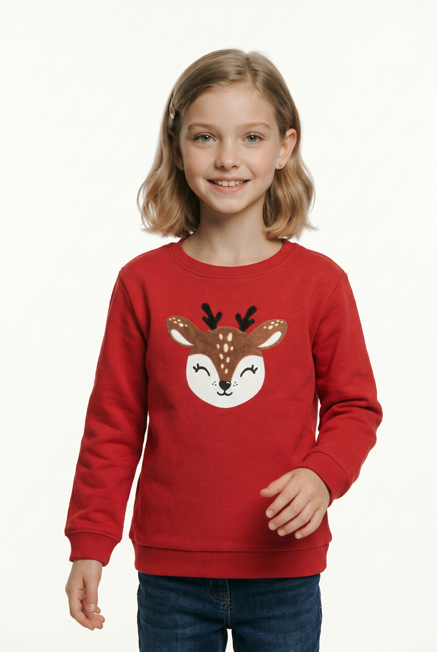 Blue Seven Sweat-shirt , avec motifs de Noël
