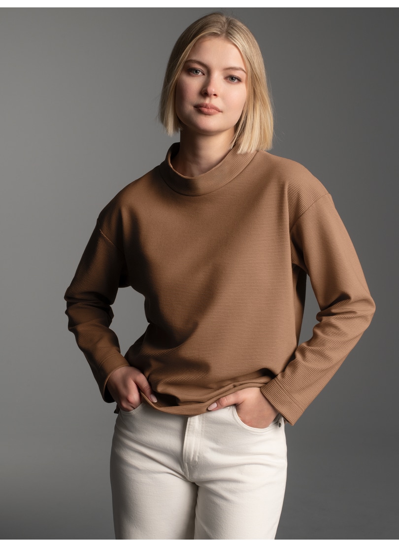 Trigema Sweatshirt »TRIGEMA Sweatshirt mit Stehkragen«
