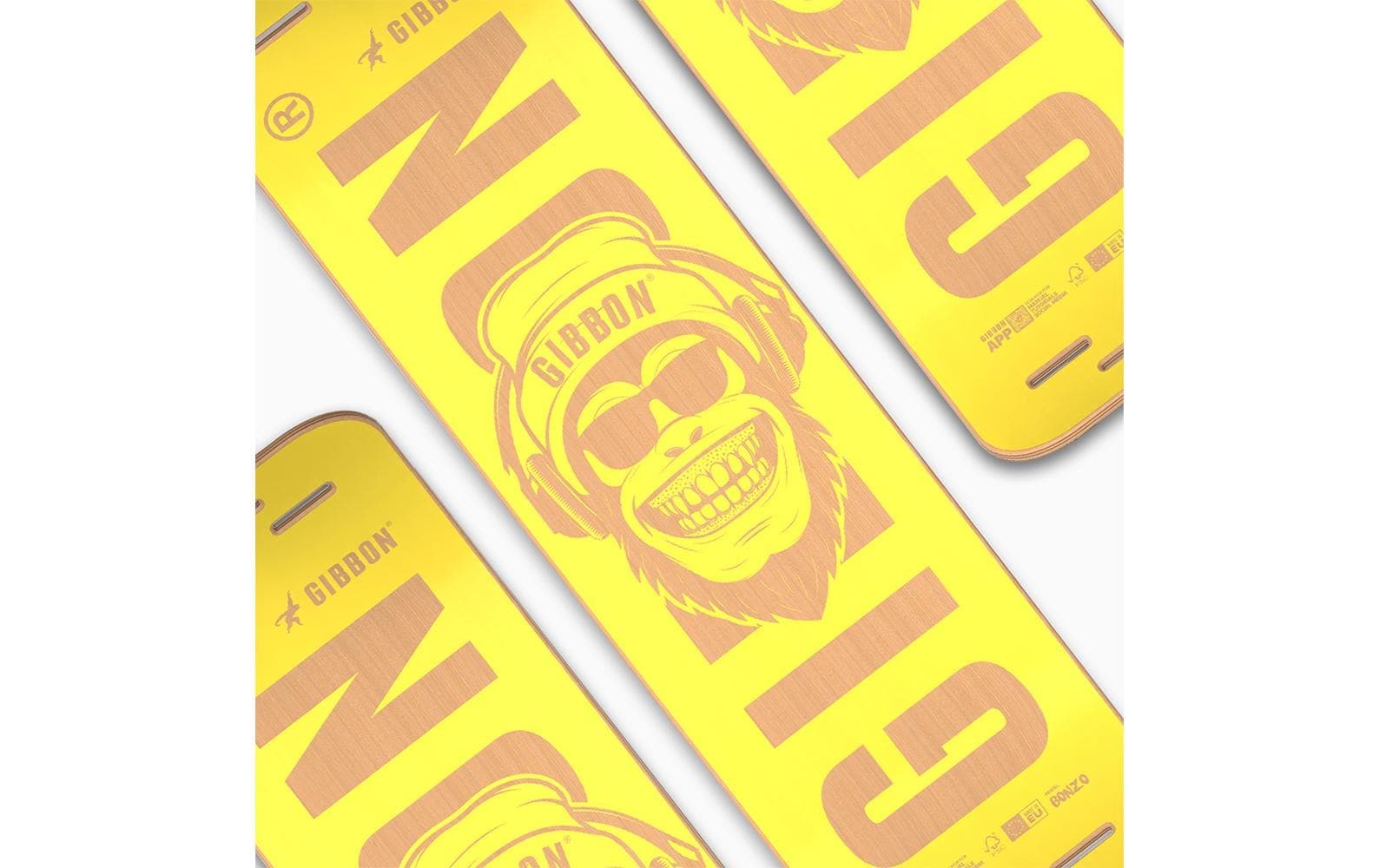 Gibbon Planche d'équilibre »Slackboard Bonzo Buchenfurnier 106 cm«