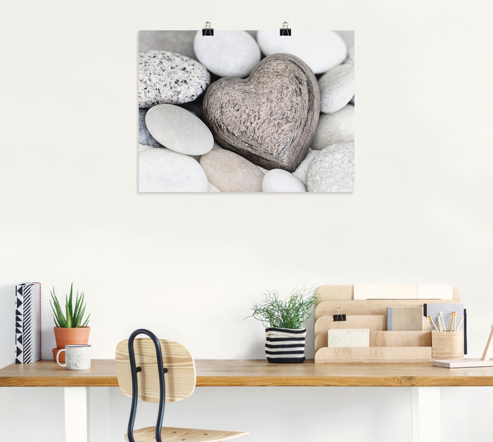 Artland Wandbild »Steinherz« Zen 1 Stk. tlg. als Leinwandbild, Poster, Wandaufkleber in verschied. Grössen