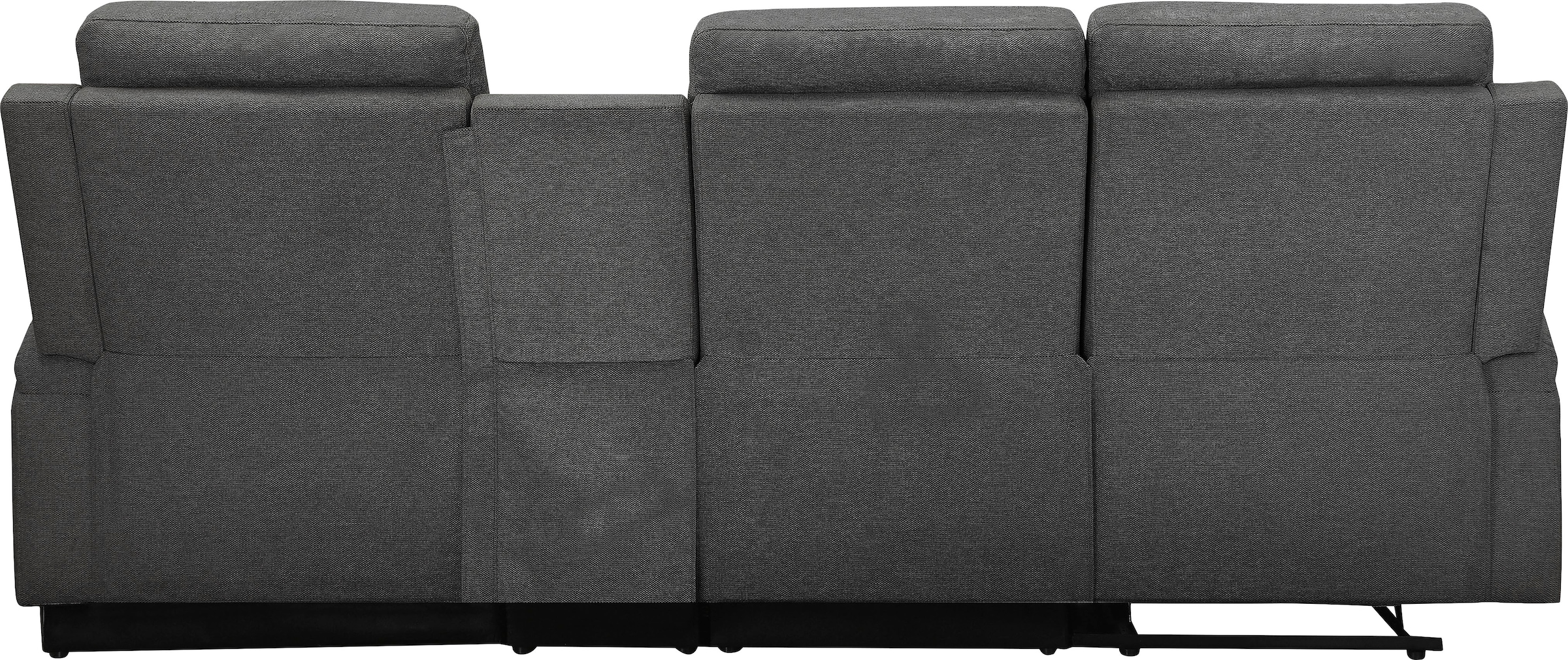 GOODproduct Canapé d'angle »NAPORI Struktur, Multimediasofa, 3er Kinosessel XXL, L-Form« canapé cinéma avec fonction relaxation, porte-gobelet, compartiment de rangement et coffre