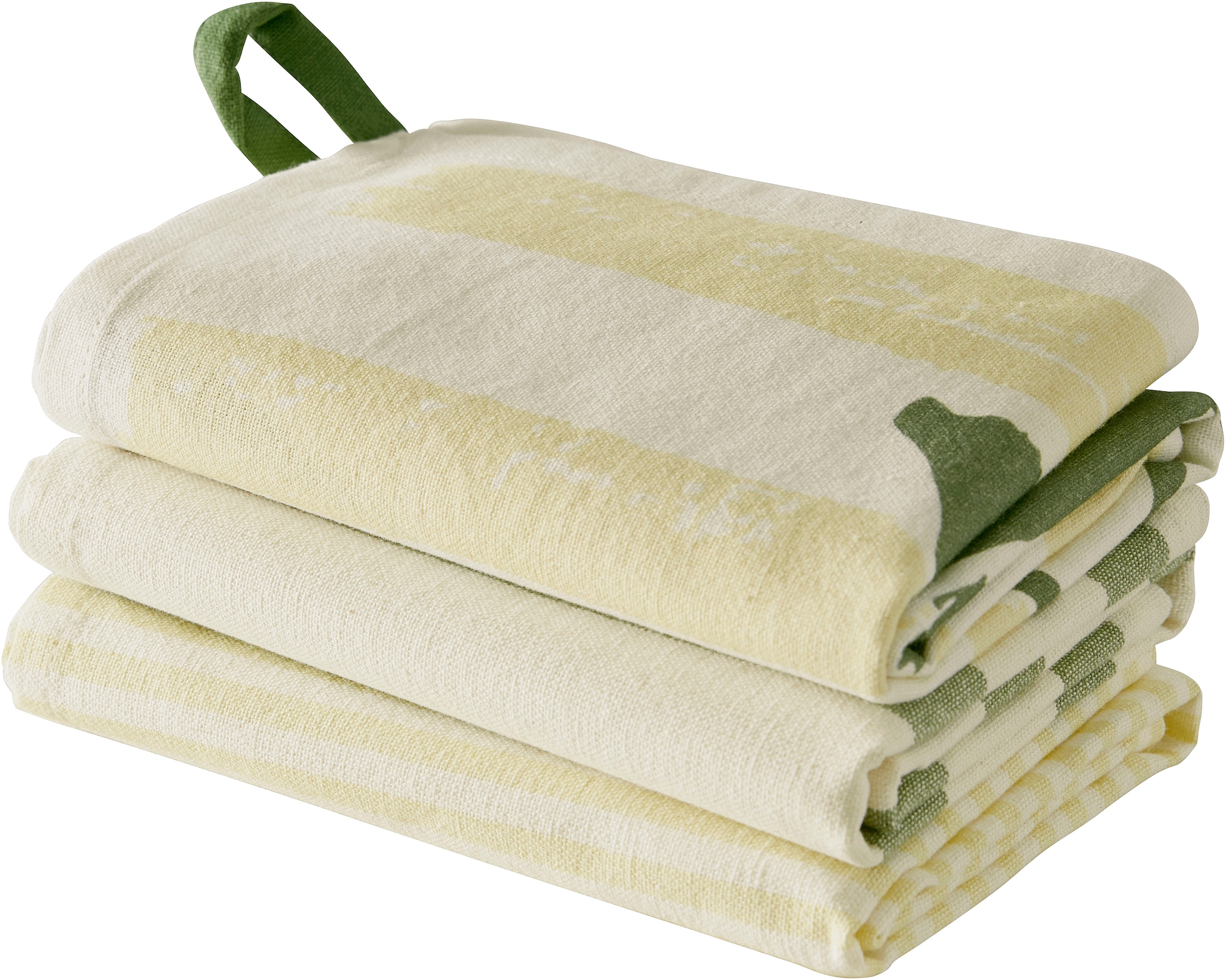 s.Oliver Chiffon à vaisselle »Lervik« 100 % Baumwolle, Stilvolles Design, 3er-Set, Premium,Pflegeleicht