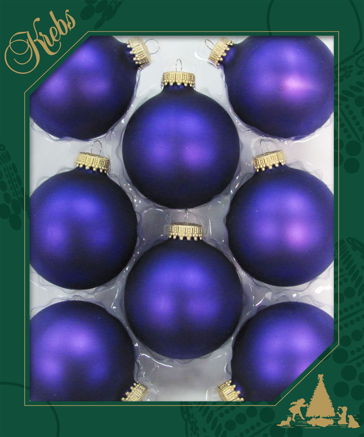 Krebs Glas Lauscha Boule de Noël »CBK70273, Weihnachtsdeko, Christbaumschmuck, Christbaumkugeln Glas«