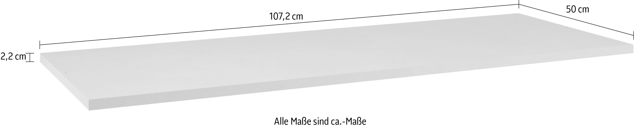 INOSIGN Einlegeboden »Jupiter – Steingrau (1 St.), 22 mm stark, ideale Stauraumhilfe« Breite 107,2 cm, passend für Schwebetürenschrank Jupiter, 220x240 cm