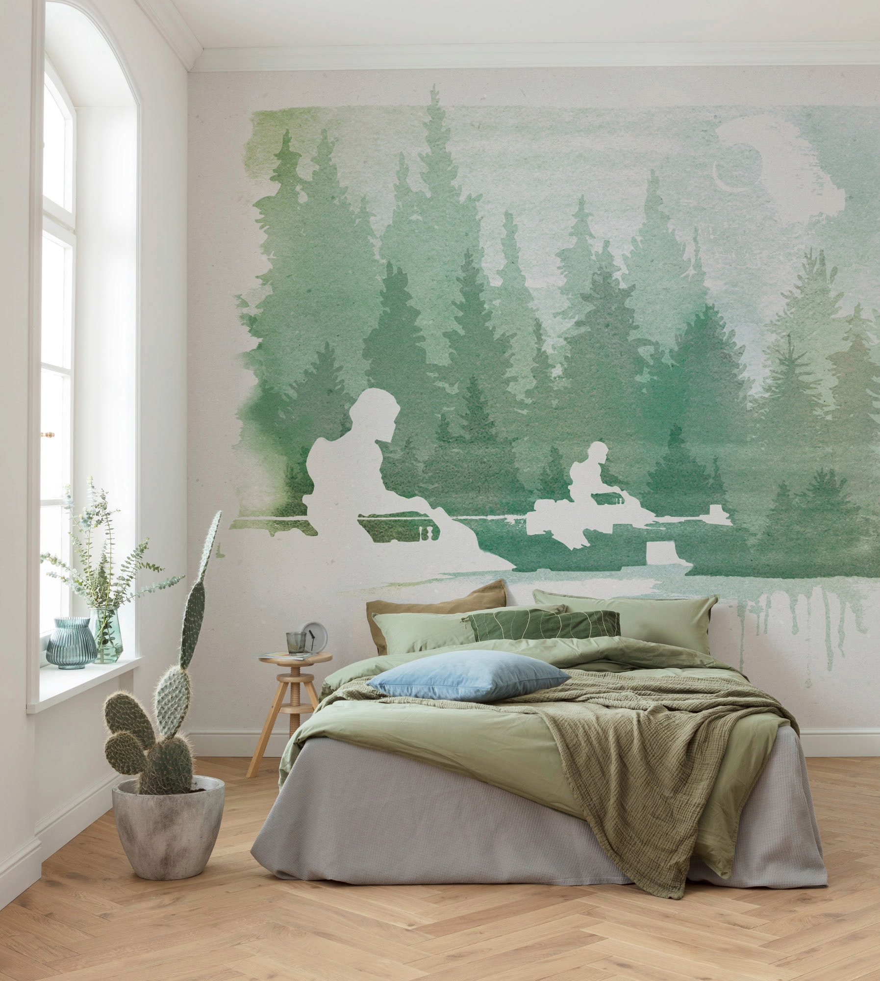 Komar Papier peint intissé »Digitaldruck Vlies -  Star Wars Endor Speeders - Grösse 350 x 280 cm« imprimé Kinderzimmer