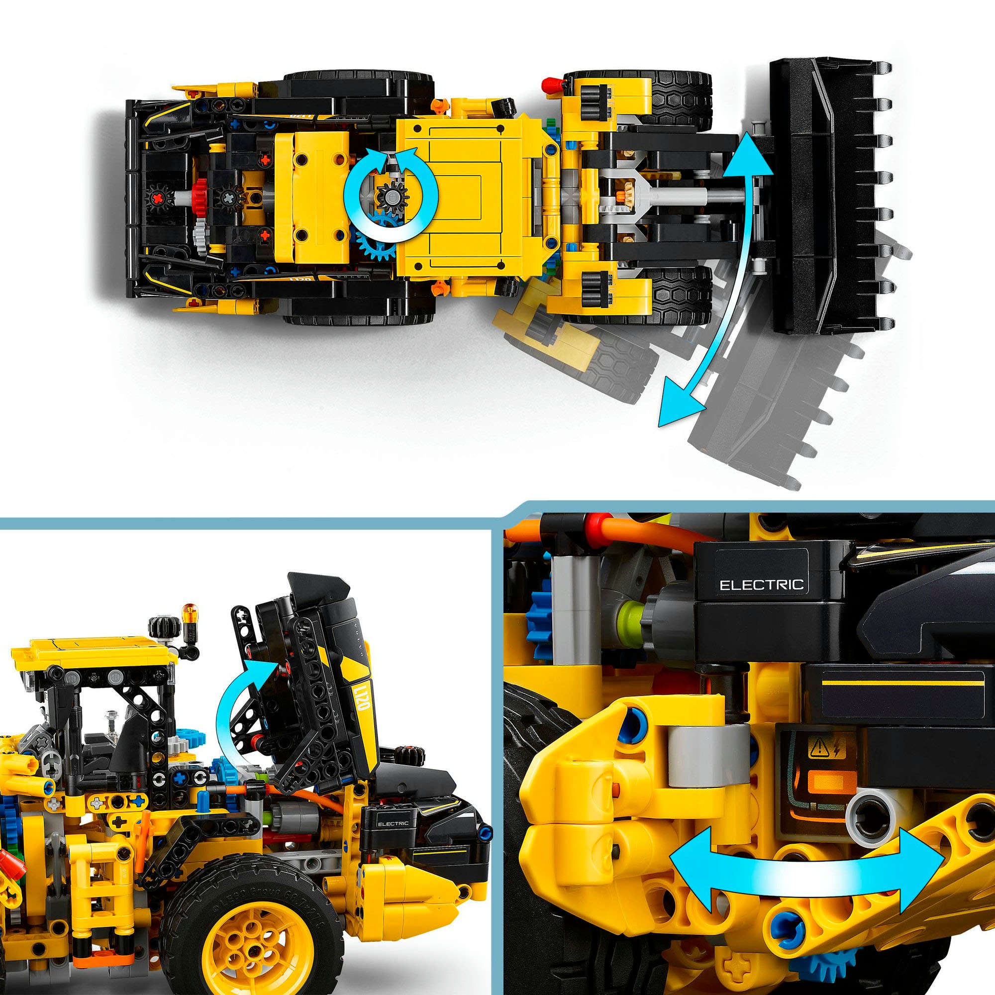 LEGO® Konstruktionsspielsteine »Volvo L120 Electric Radlader (42209), LEGO Technic« Made in Europe