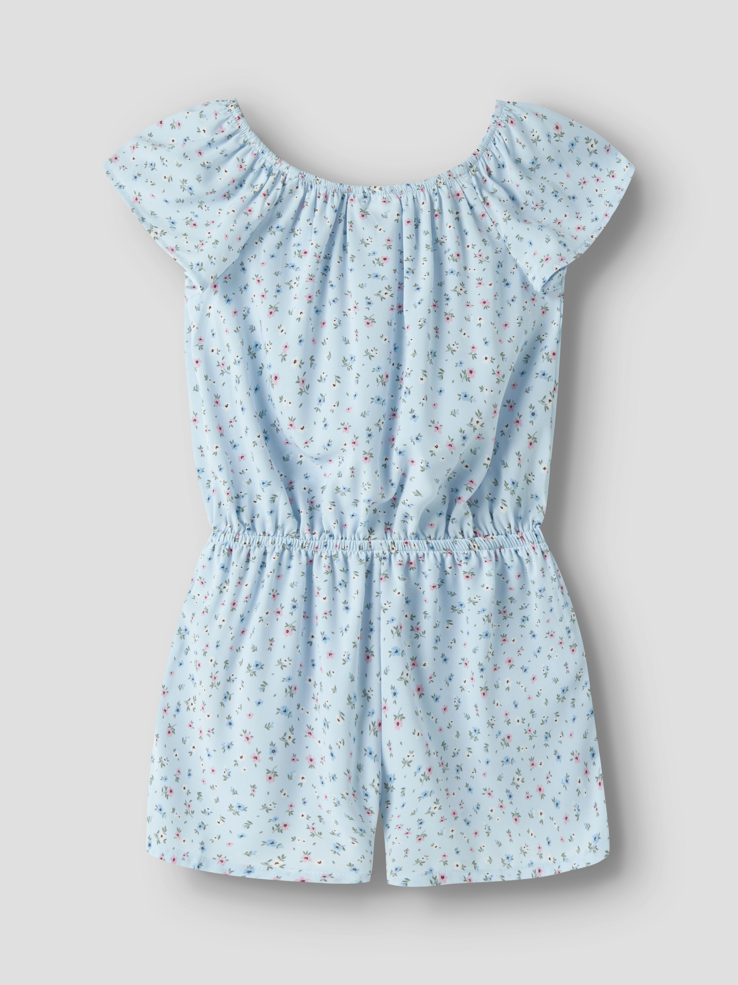 Name It Kurzoverall »NKFVINAYA  PLAYSUIT FFF« Kunstfaser, elastischer Bund, Allover-Druck