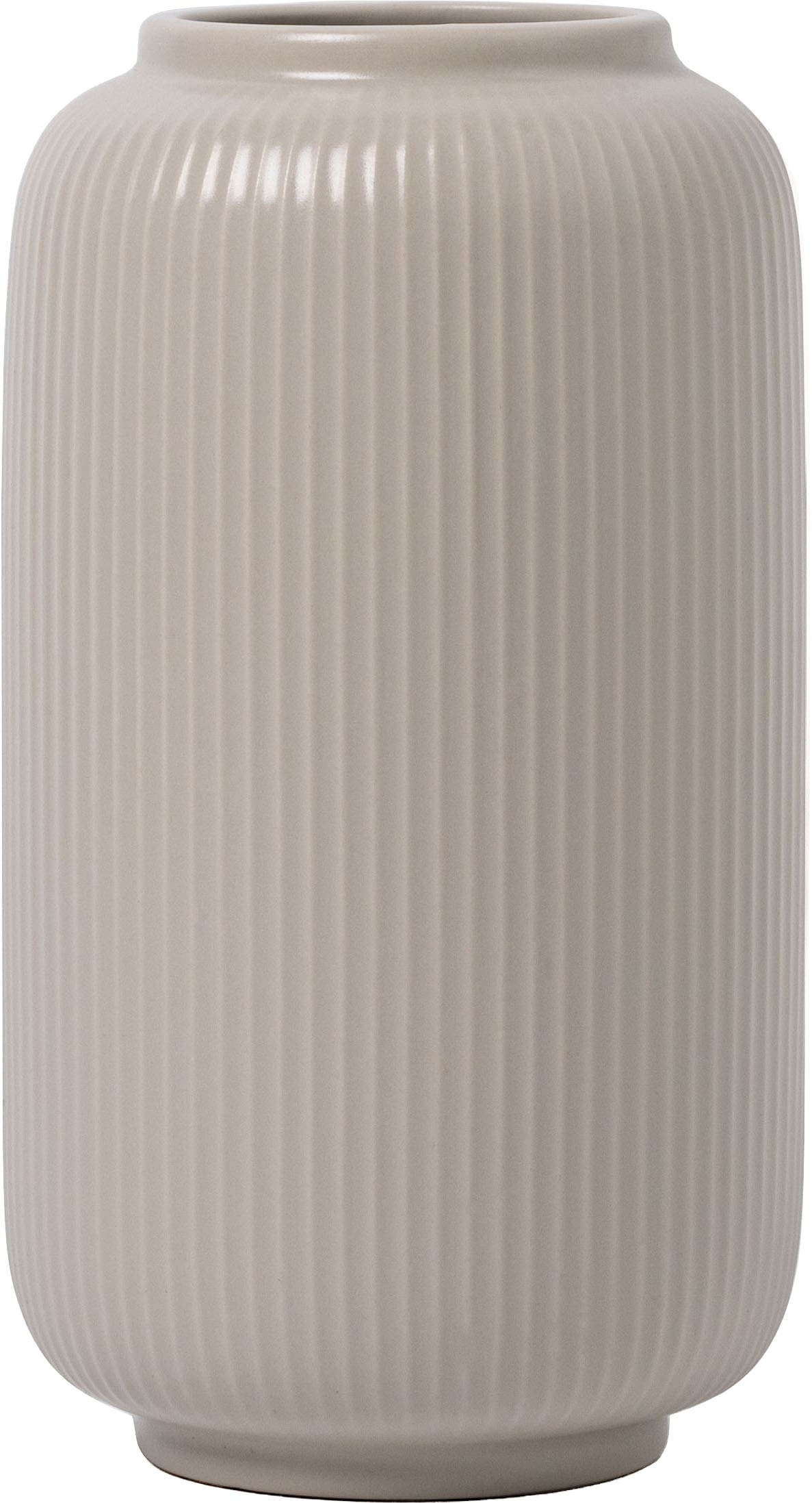 GOODproduct Vase de table »Ylvii, innen vollständig glasiert und wasserundurchlässig« en céramique, uni mat ou avec glaçure effet brillant, crème et bleu