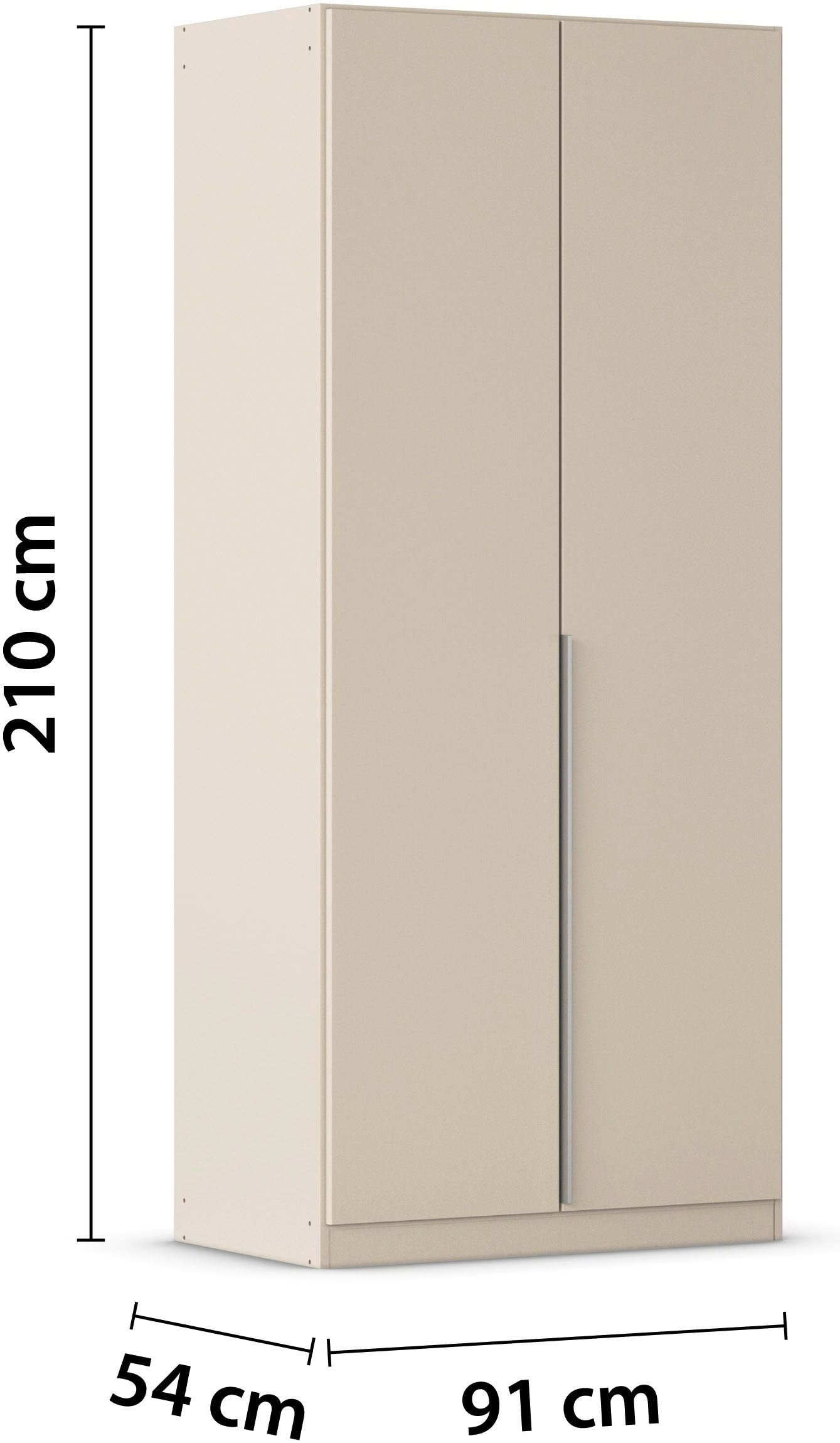 GOODproduct Drehtürenschrank »AGORDO« in zwei Griff-Farben, Breiten 91-405 cm, Dekor- oder Hochglanzfront, in 8 Breiten & 2 Höhen, MADE IN GERMANY