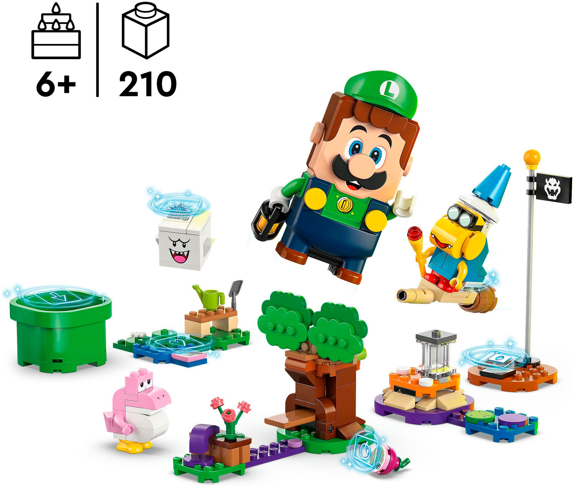 LEGO® Konstruktionsspielsteine »Abenteuer mit dem interaktiven LEGO® Luigi™ (71440), LEGO Super Mario« Made in Europe