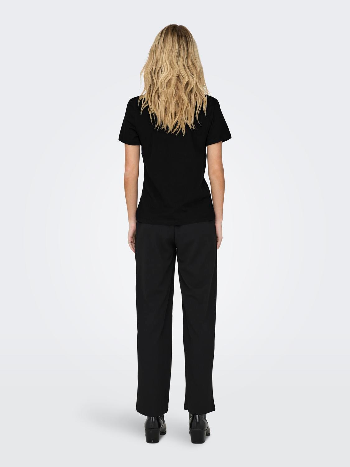 ONLY T-shirt à manches courtes »ONLKITA LIFE REG S/S MIX TOP CS JRS EX.« Baumwolle, regular fit