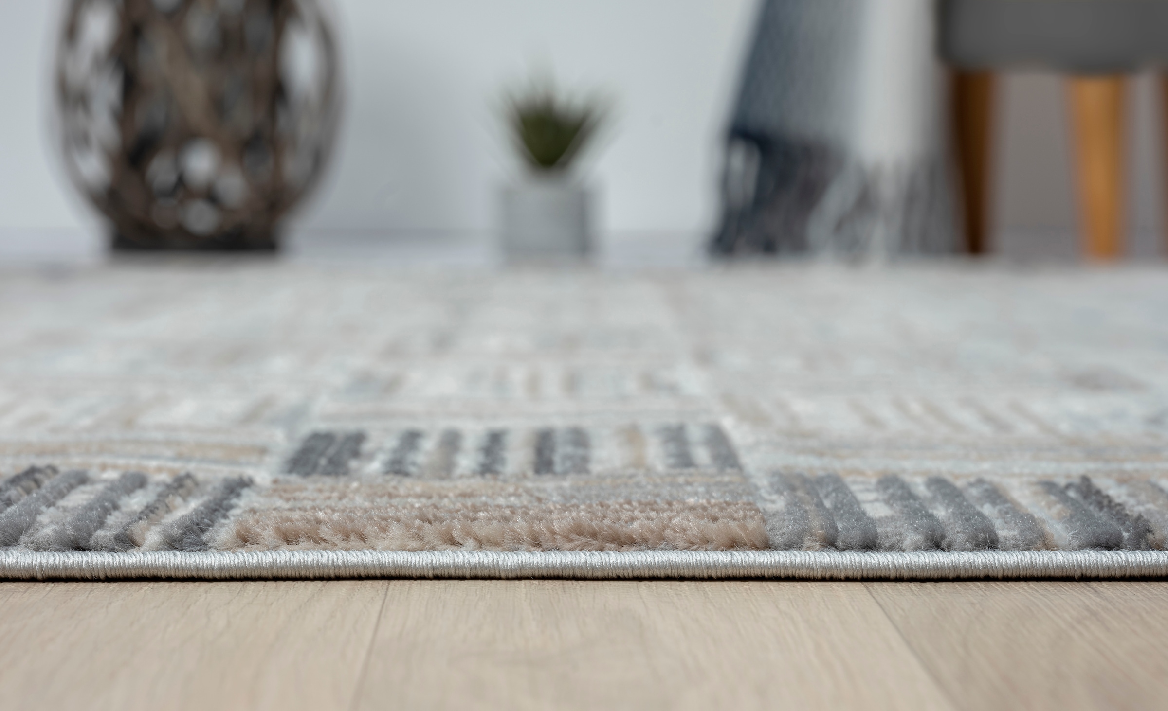 GOODproduct Tapis »Yasmin, LAGERRÄUMUNG!« Rectangulaire 8 mm Höhe Kurzflor, modernes Design, mit Bordüre, pflegeleicht, Wohnzimmer