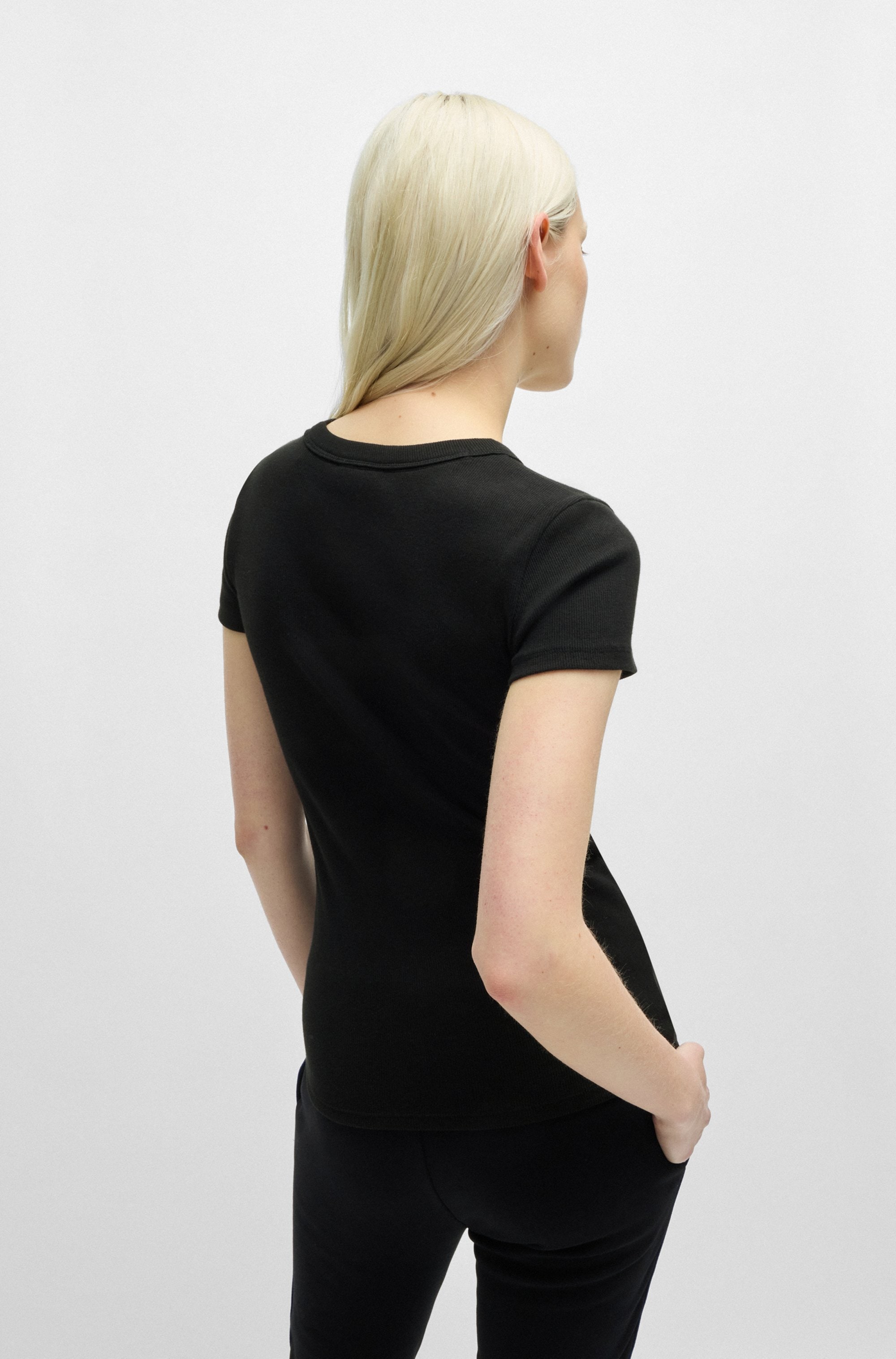 HUGO Blue T-shirt »Easy Tee« mit HUGO Aufnäher