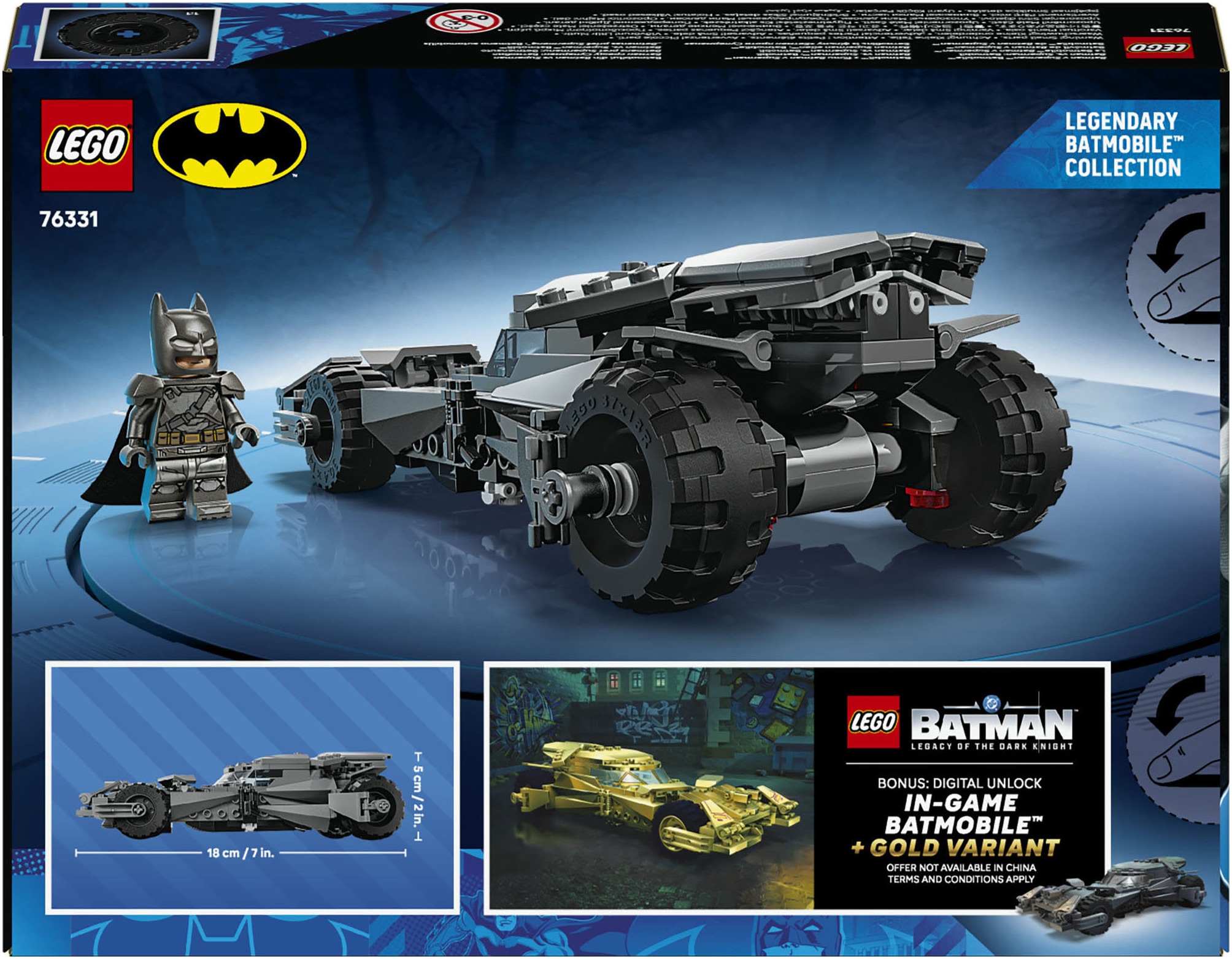LEGO® Pions de construction »Batman vs. Superman: Batmobil (76331), LEGO Super Heroes«
