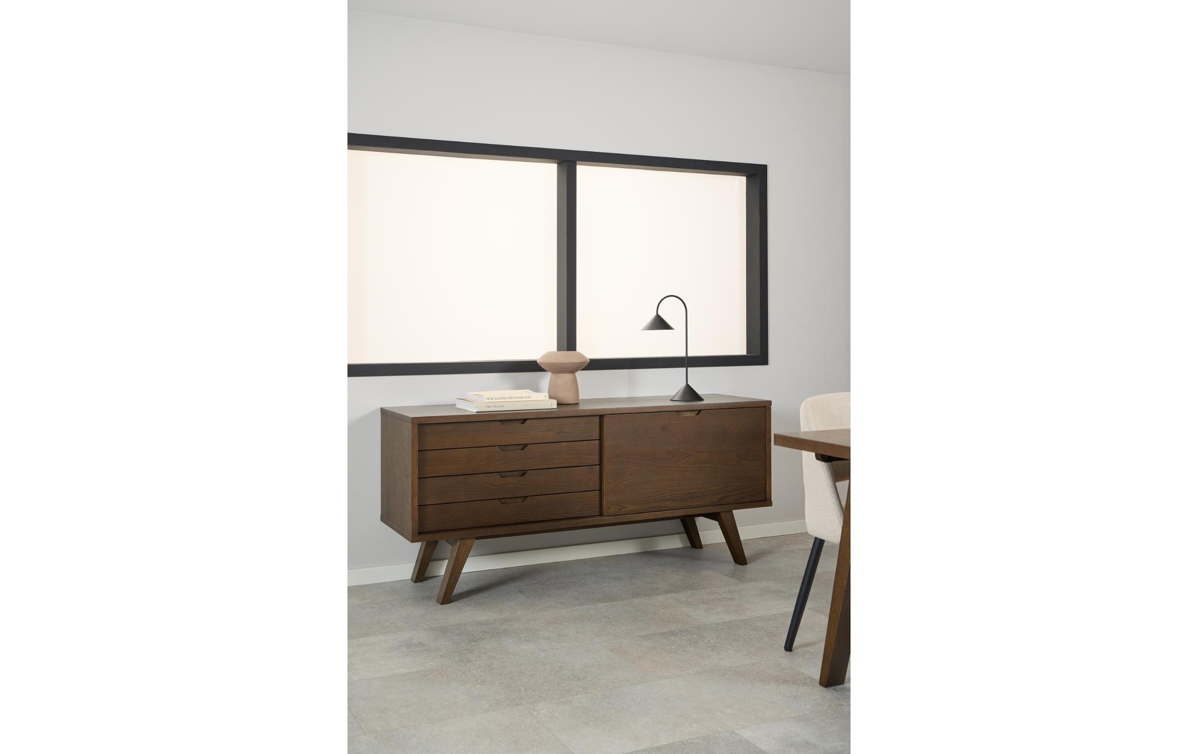 AC Design Buffet »A-Line 160 x 45 x 72 cm« Buffet élégant en chêne blanchi