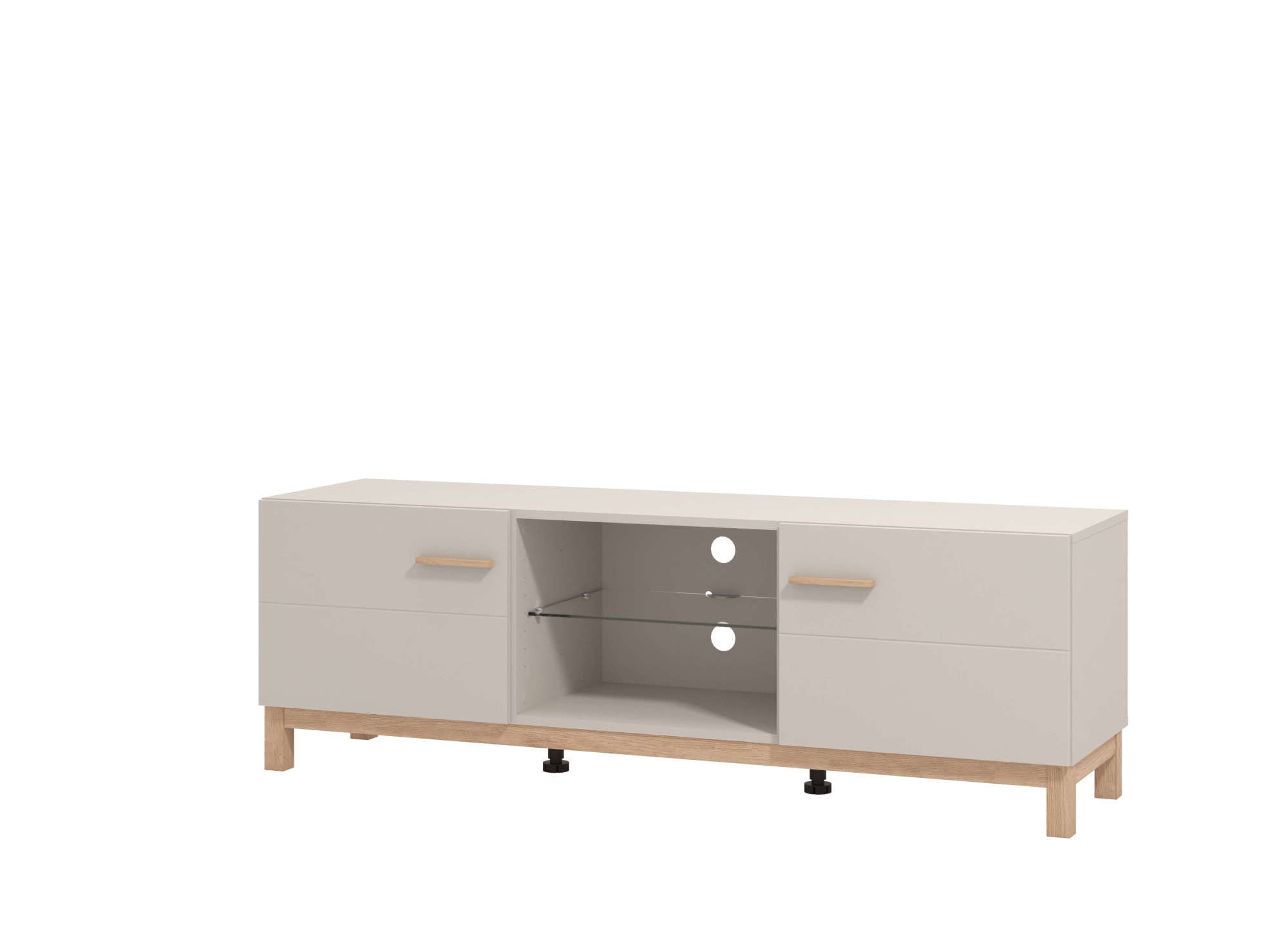 Home affaire Banc TV »Essex, TV-Board, TV-Kommode, TV-Schrank, TV-Unterschrank, TV-Möbel« Elegantes Lowboard (154 cm) in Kaschmir mit viel Stauraum