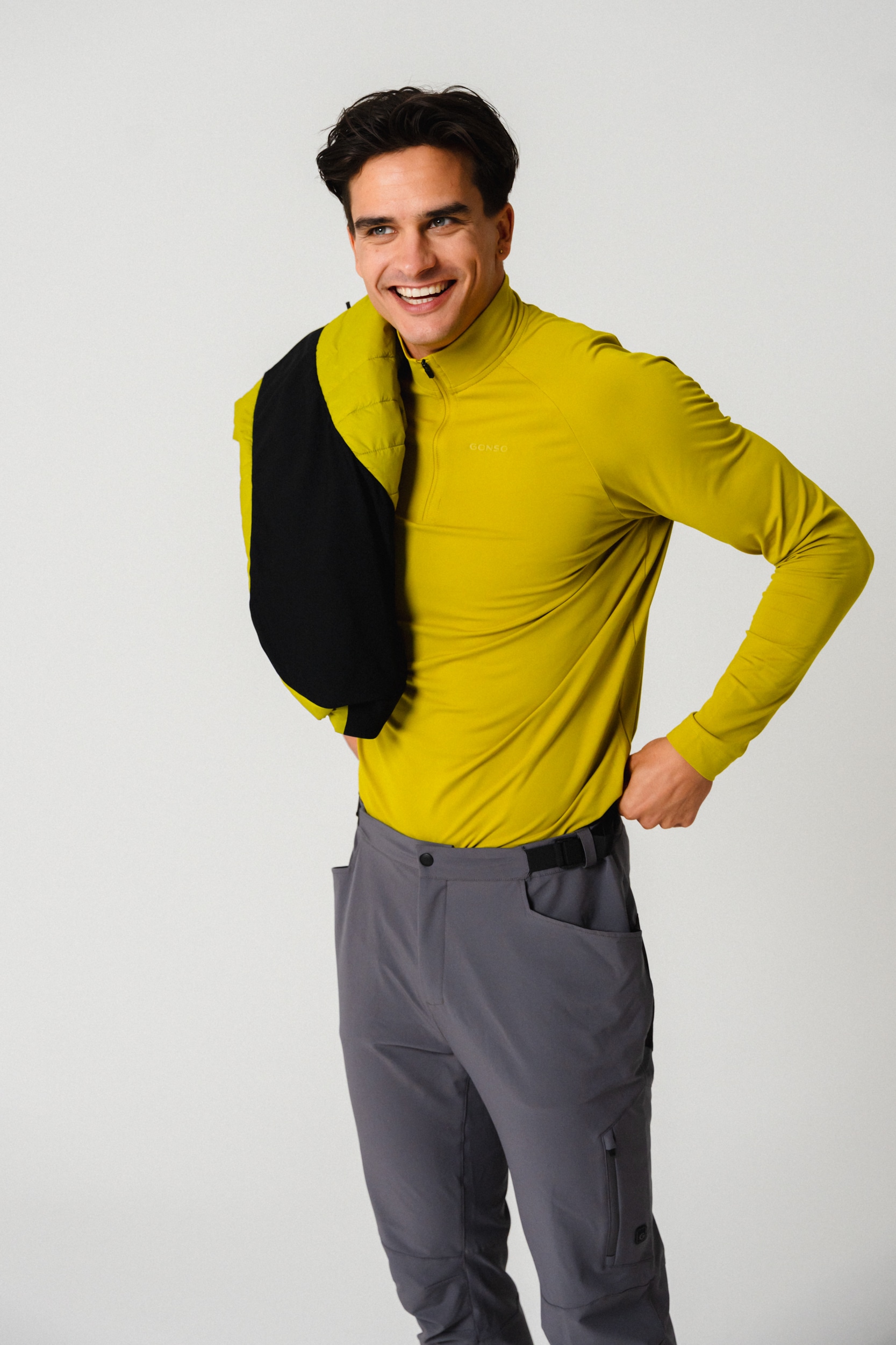 Gonso Maillot de cyclisme »Essential Jersey Longsleeve M« maillot de vélo homme manches longues, maillot intermédiaire