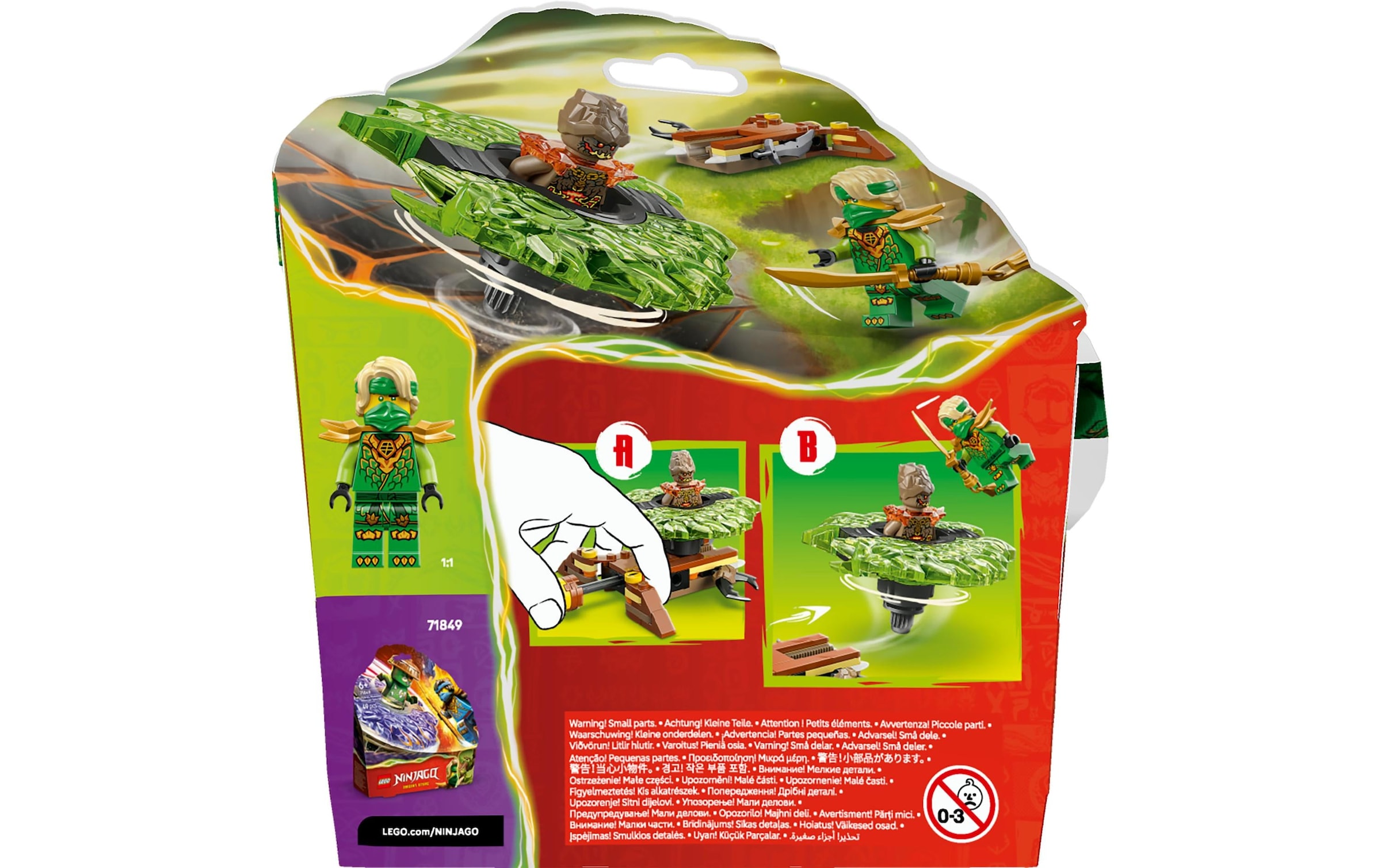   Pions de construction »Ninjago Lloyd vs. Erdmonster-Spinner 71850« Kategorie: Fantasy-Welt