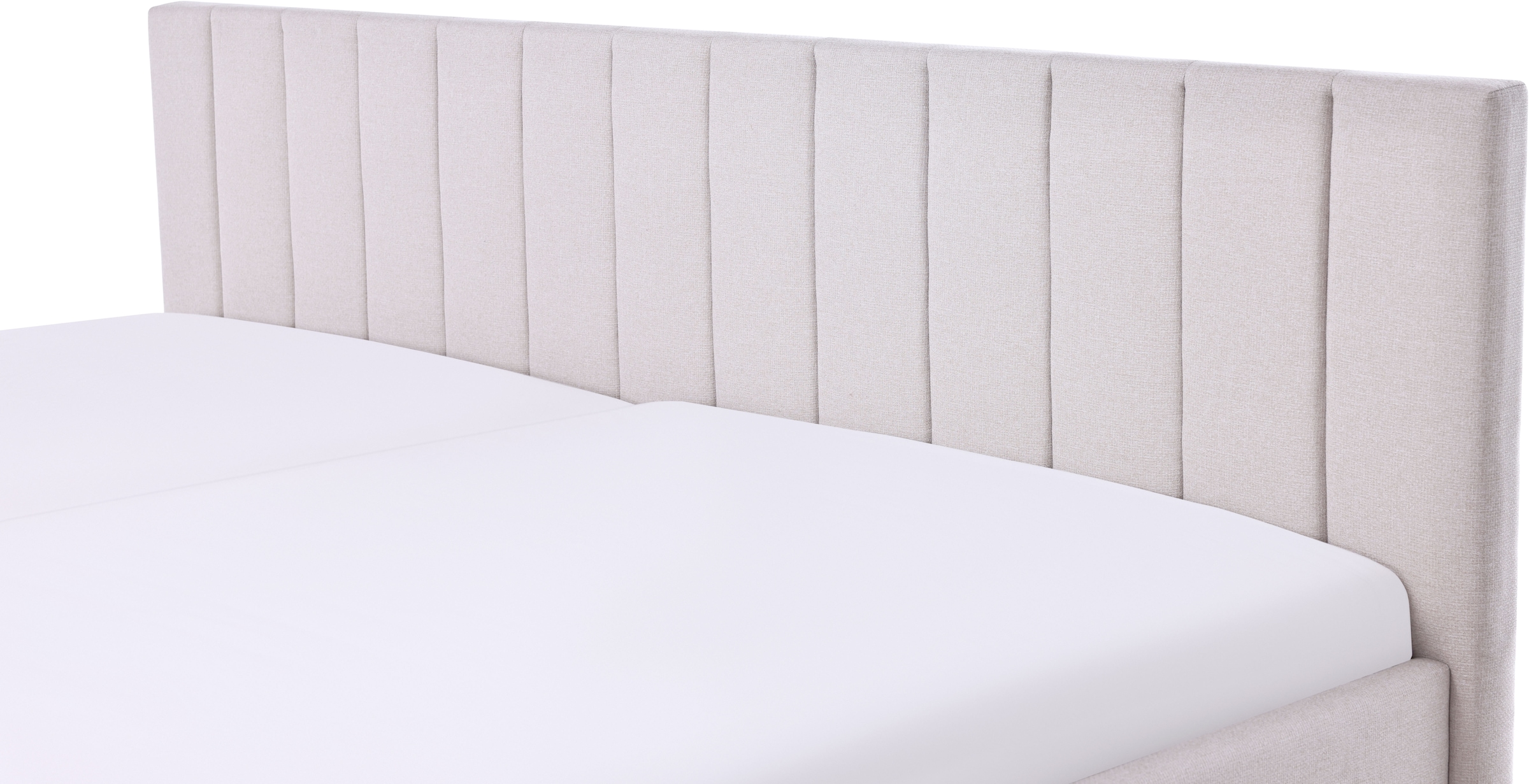 Home affaire Lit rembourré »MANTEIGAS, Familienbett mit hochwertigem Strukturstoff« surface de couchage 120x200 et 240x200 cm, sans sommier à lattes ni matelas