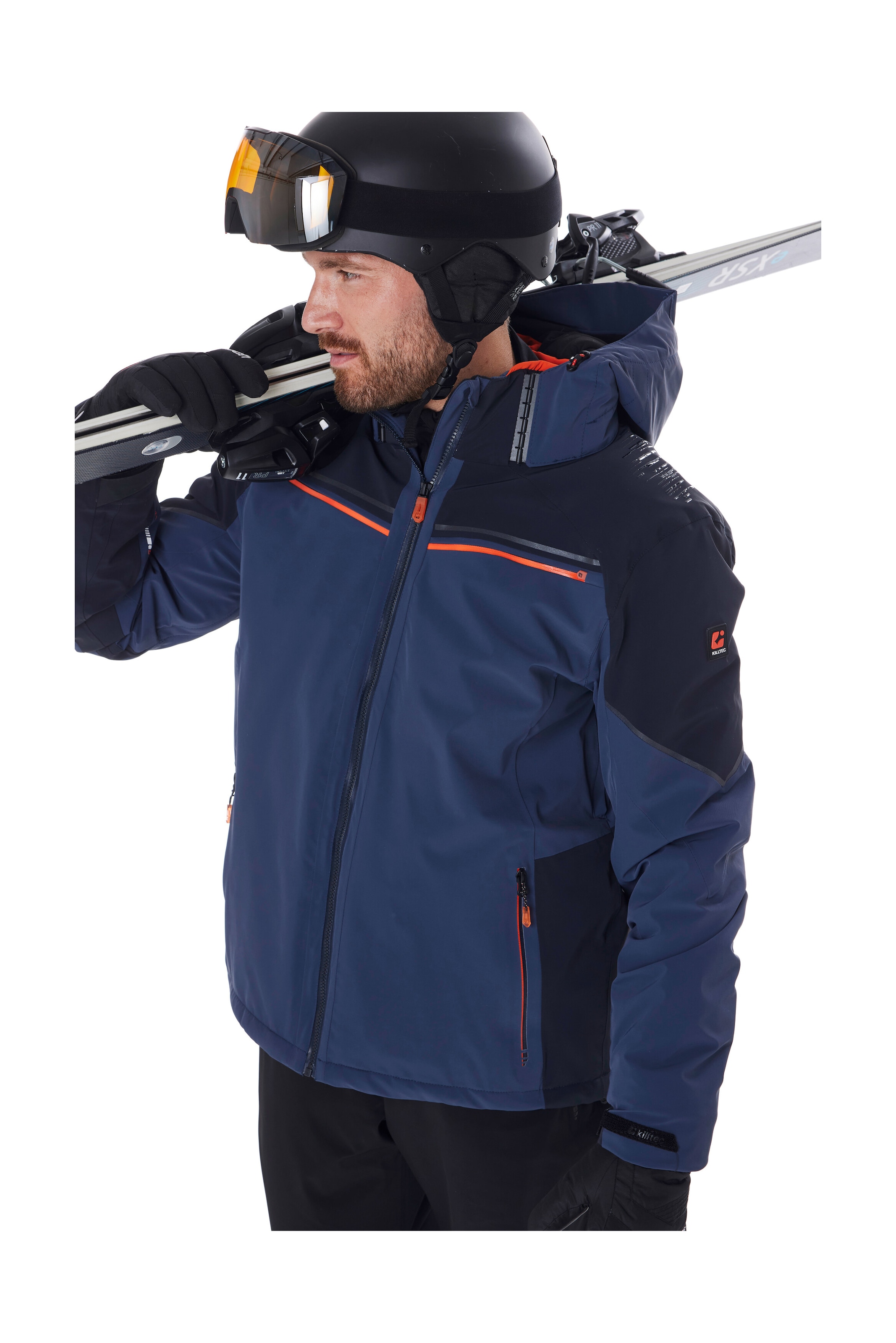 Killtec Skijacke »KSW 51 MN SKI JCKT« Herren Funktionsjacke: wasserdicht, atmungsaktiv, 4-Wege-Stretch