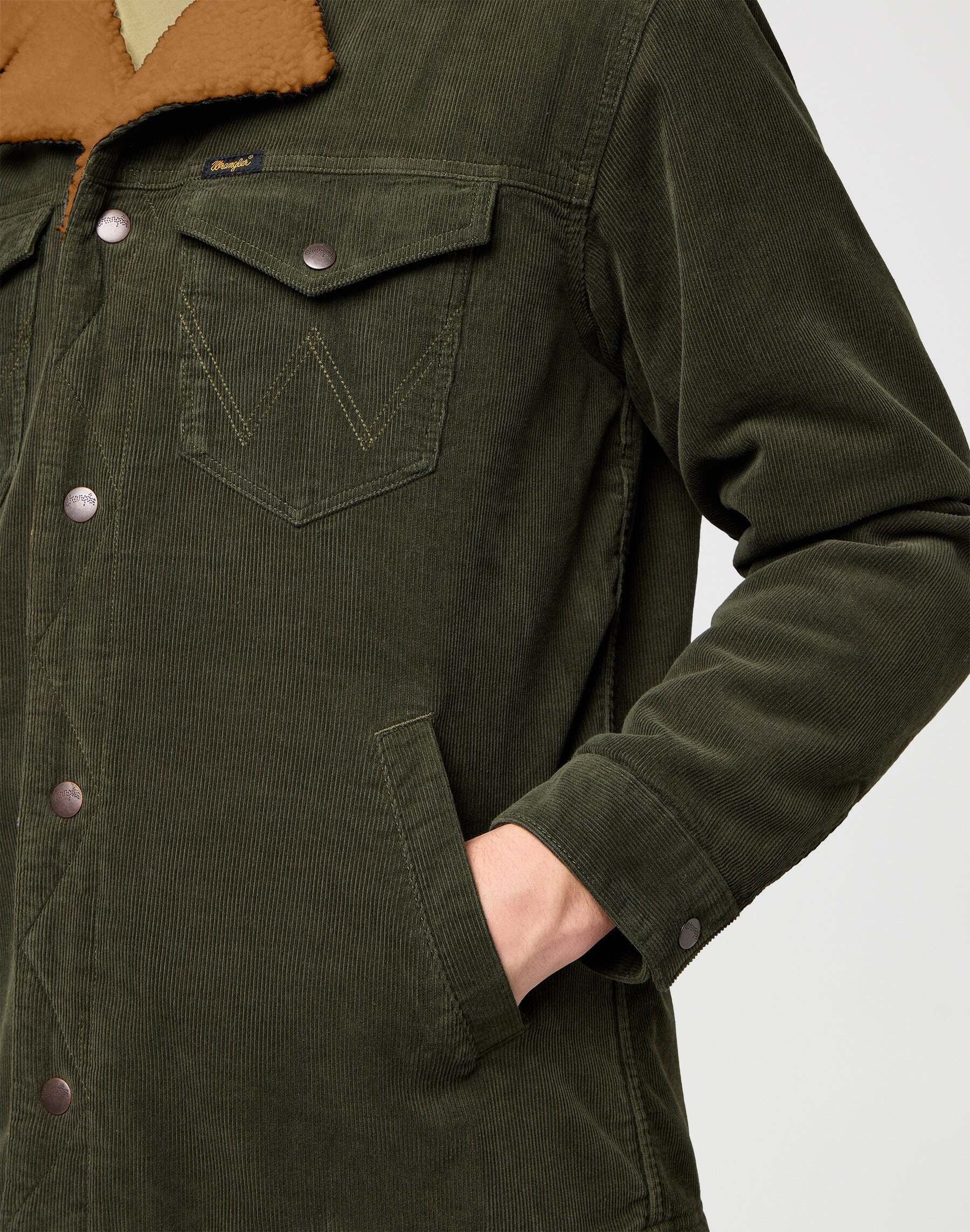 Wrangler Fleecejacke »WRANGLER Sherpajacke Wrange Coat«