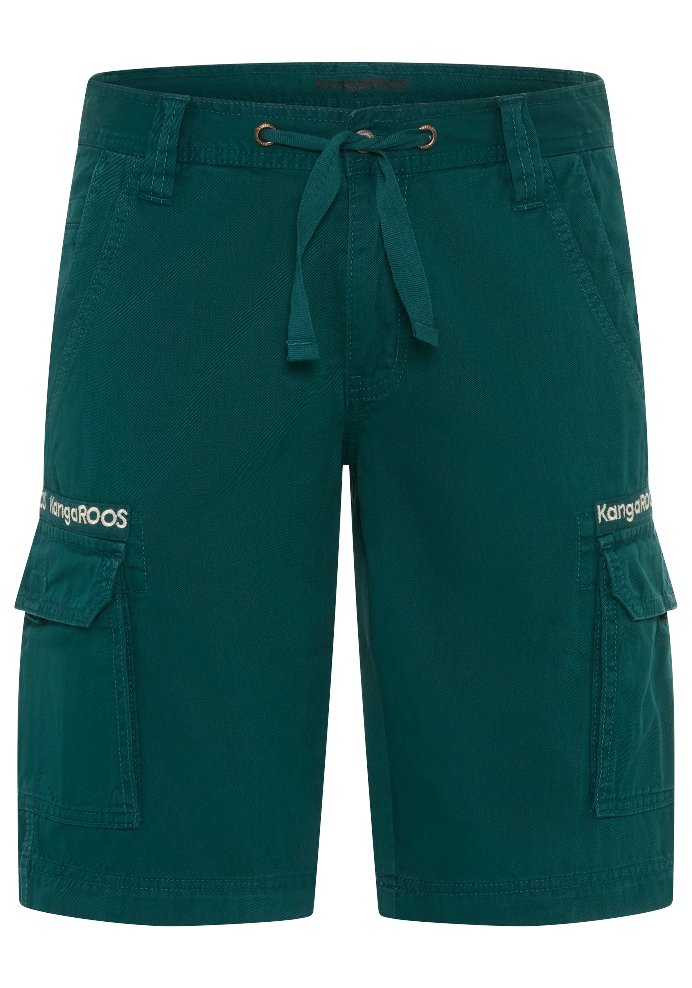 KangaROOS Short cargo  gerade geschnitten, mit Bindeband am Beinabschluss und Bund