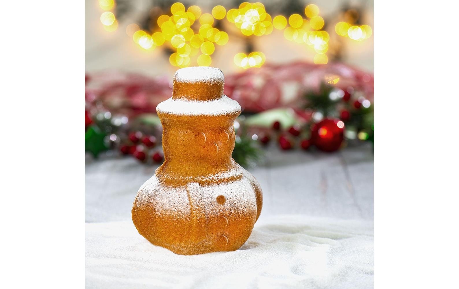 Decora »Decora Backform 3d Schneemann Antihaftbeschichtung Grau«