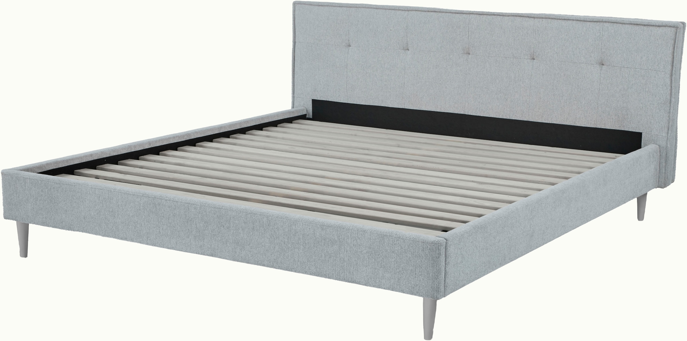 GOODproduct Lit rembourré »IMMINA, Bett mit Lattenrost« gepolstertes Kopfteil und Rahmen, Liegefläche 180x200cm