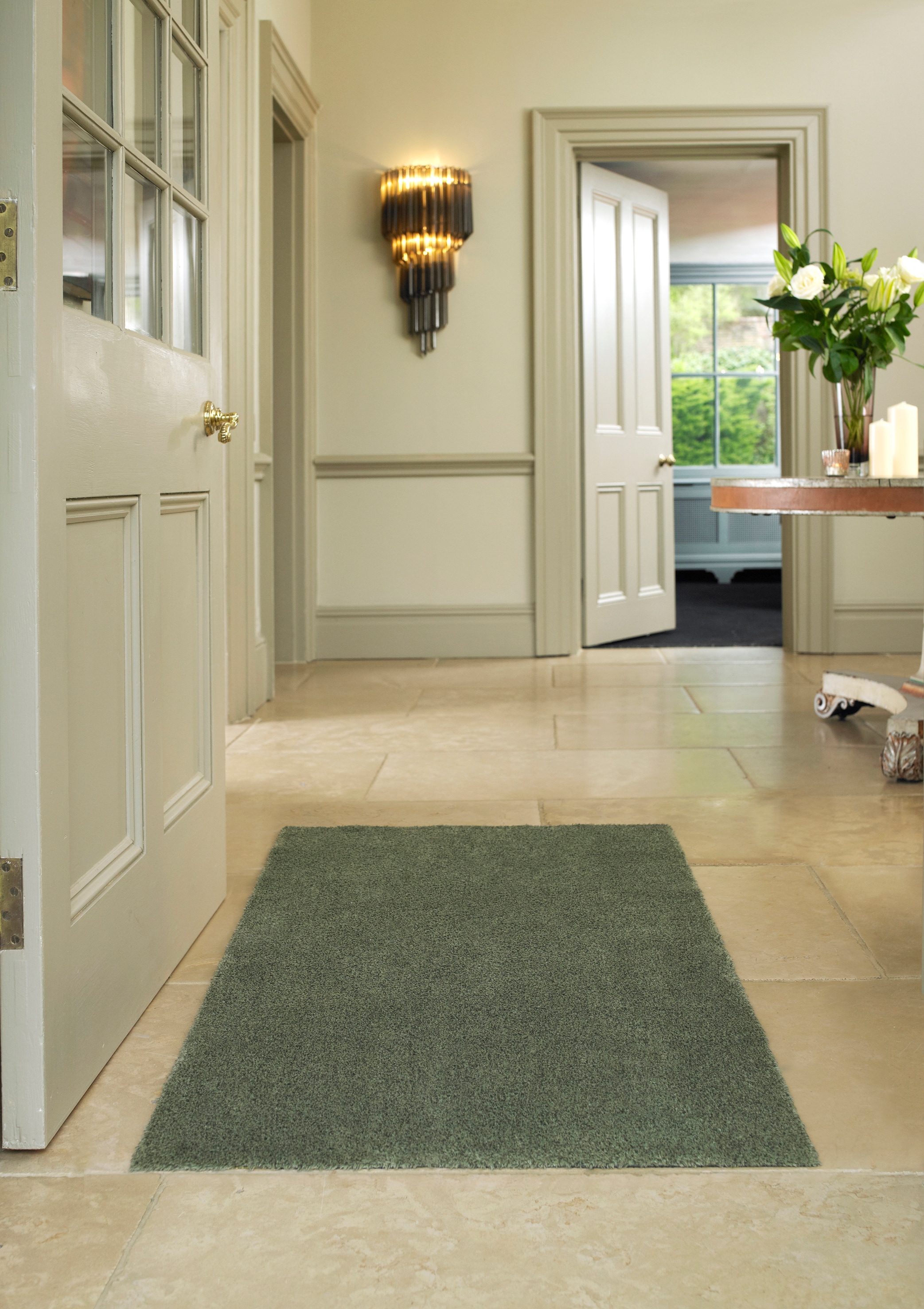 Turtle Mat Tapis »Sage Green« Rectangulaire 8 mm Höhe