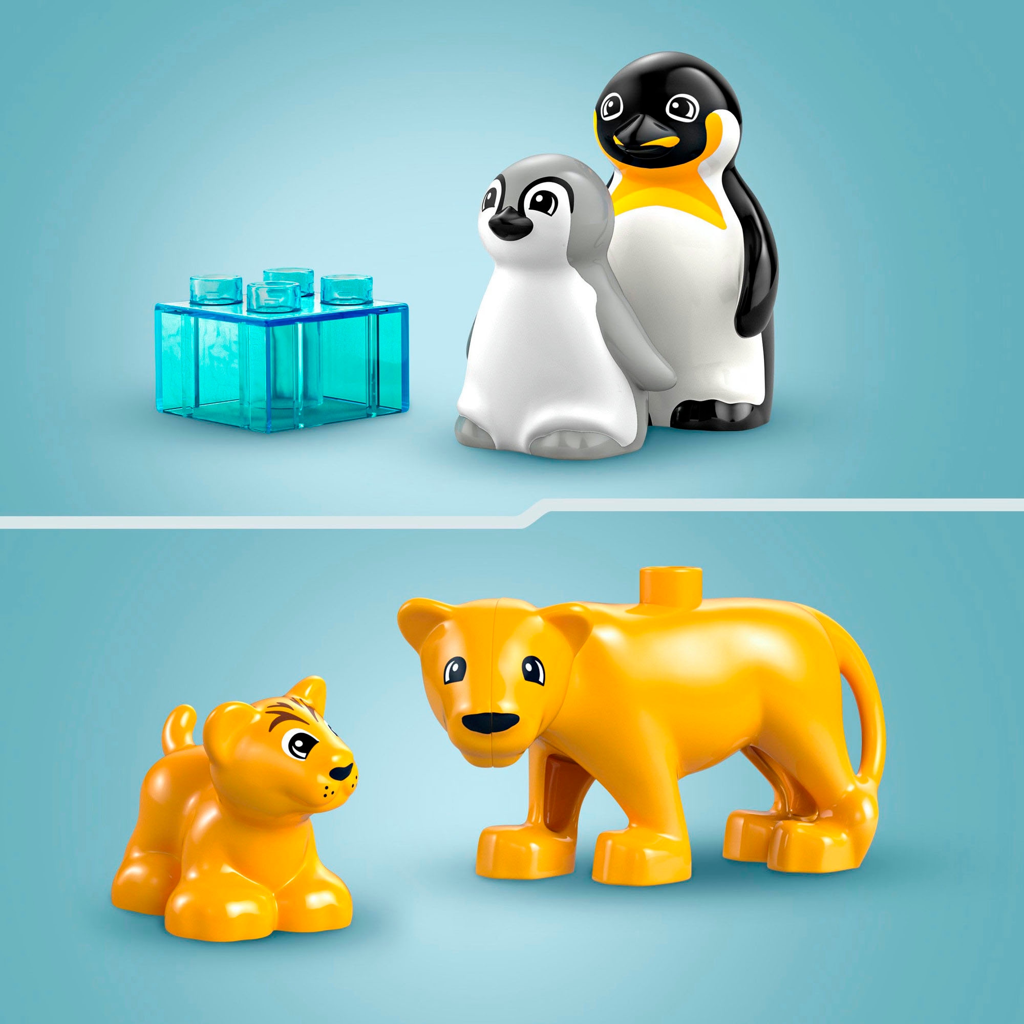 LEGO® Pions de construction »Wildtier-Familien: Pinguine und Löwen (10442), LEGO DUPLO Town« Made in Europe
