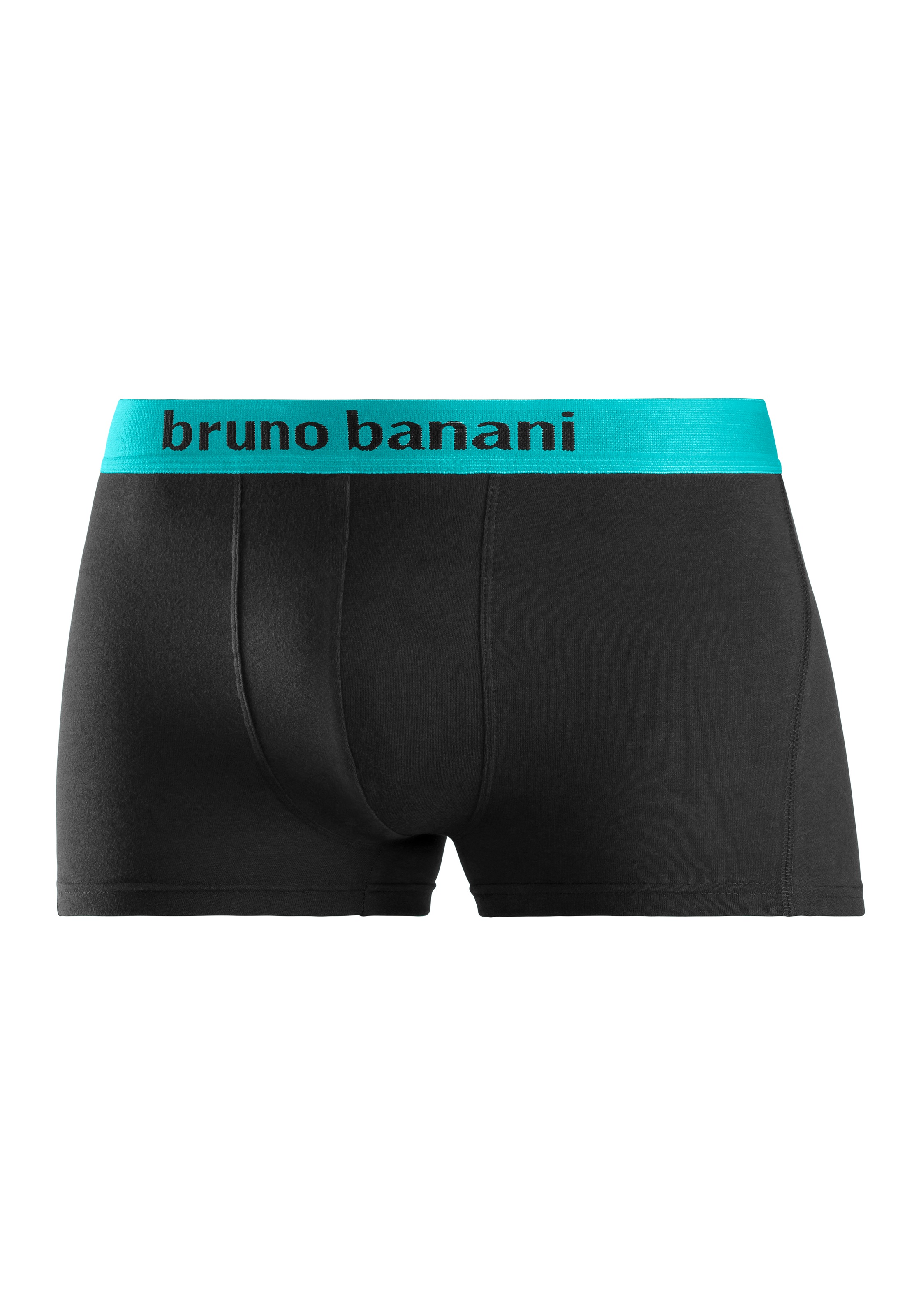 Bruno Banani Boxer »Boxershorts für Herren«, 4 cuis mit farbigen Marken-Schriftzug am Bündchen