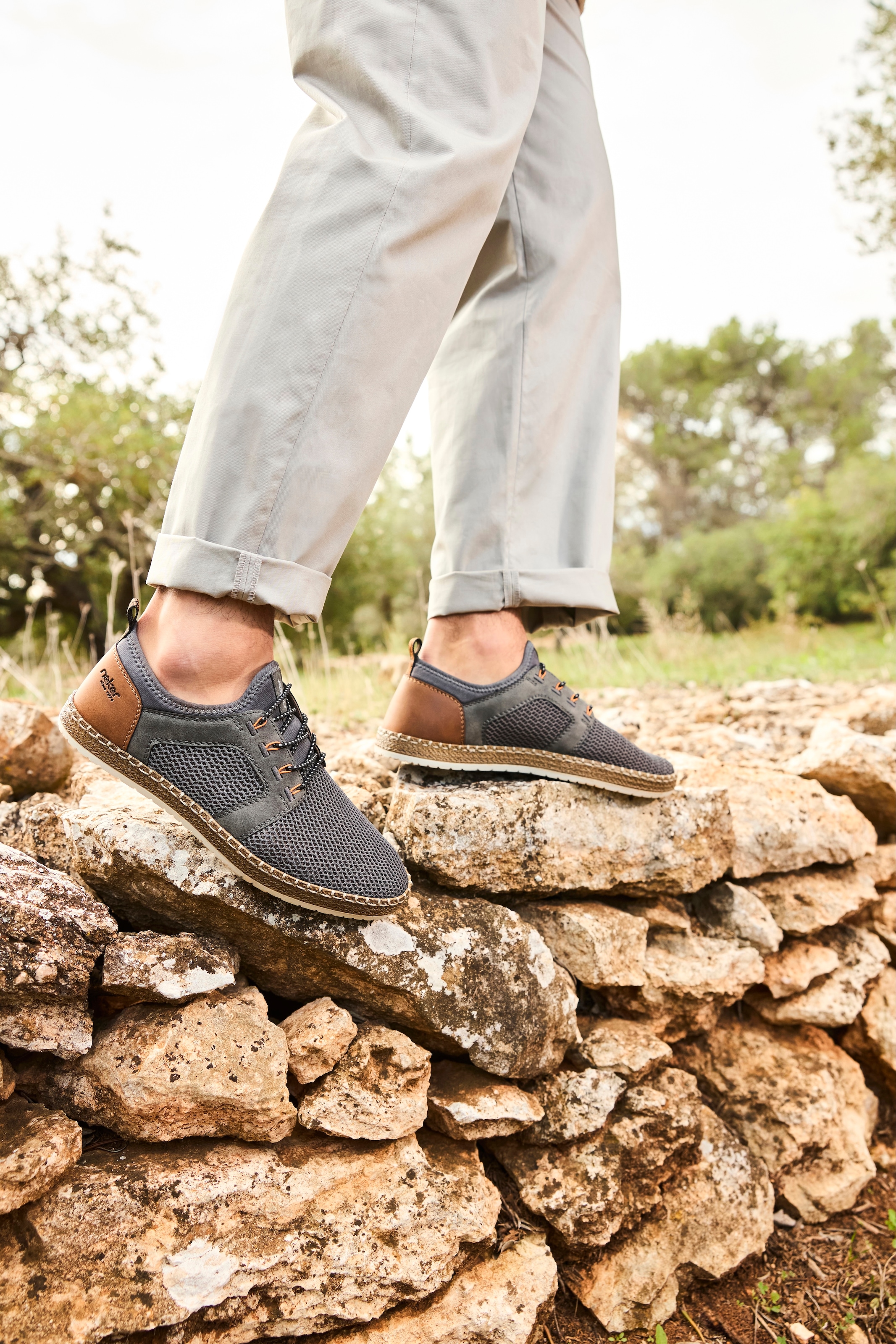 Rieker Slip-On Sneaker  Schlupfschuh, Slipper, Freizeitschuh, elastischer Einstieg, Gummizug