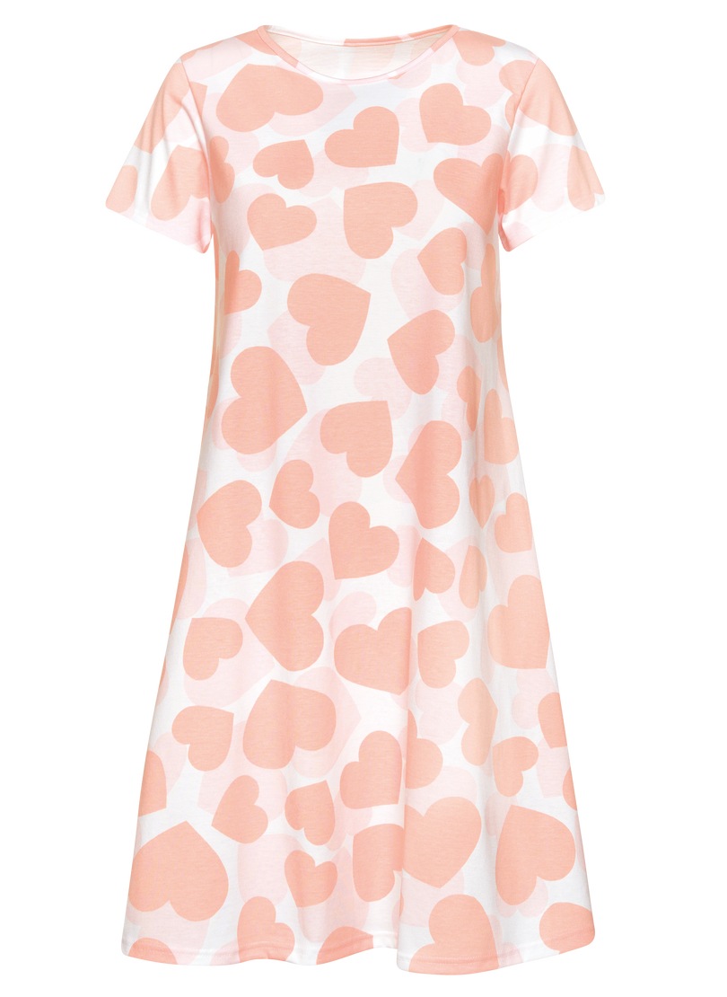 Trigema Chemise de nuit »TRIGEMA Nachthemd mit Allover-Herzen-Print« 1 cuis tlg.