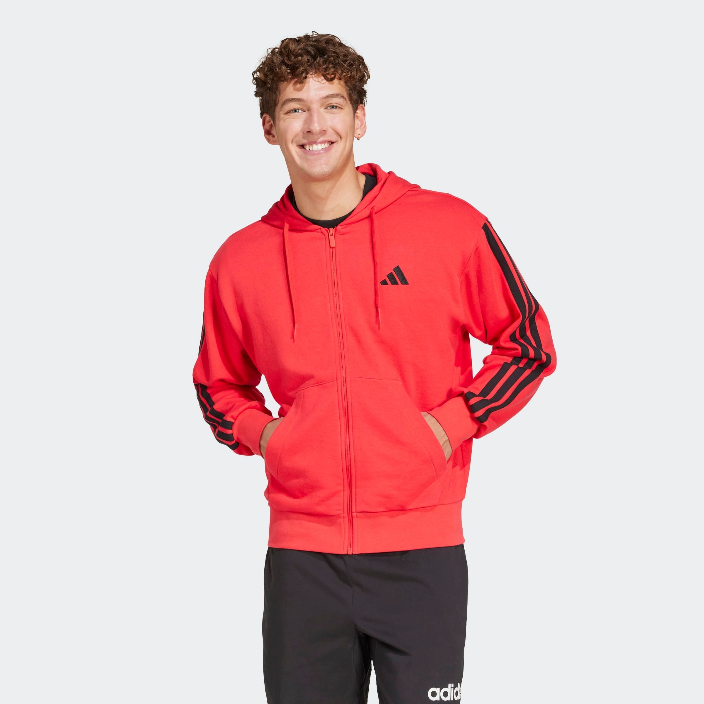 adidas Sportswear Sweat à capuche »ESSENTIALS 3-STREIFEN FRENCH TERRY«
