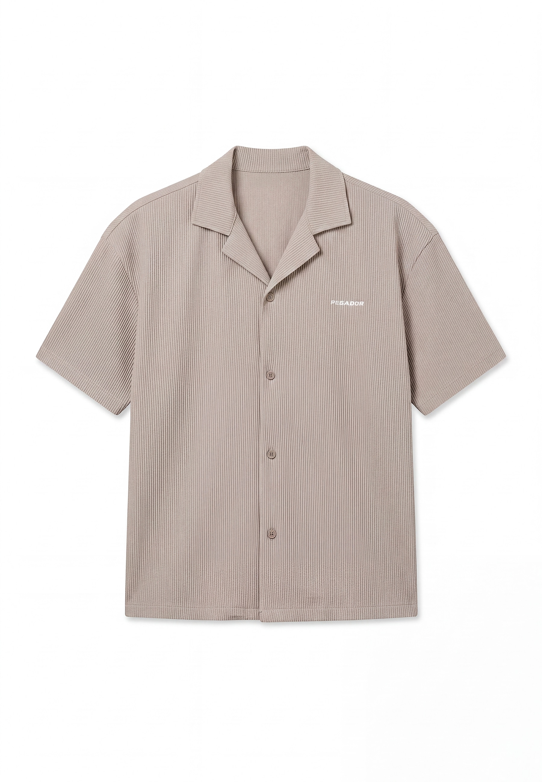 PEGADOR Chemise à manches courtes »TROY PLISSEE SUMMER SHIRT« Baumwollmischung, regular fit