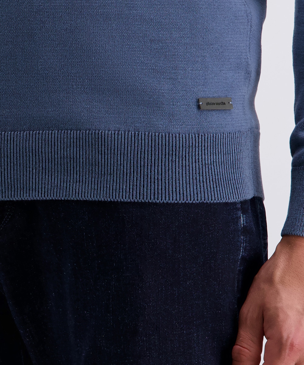 Pierre Cardin Pull en tricot mit Troyer Kragen