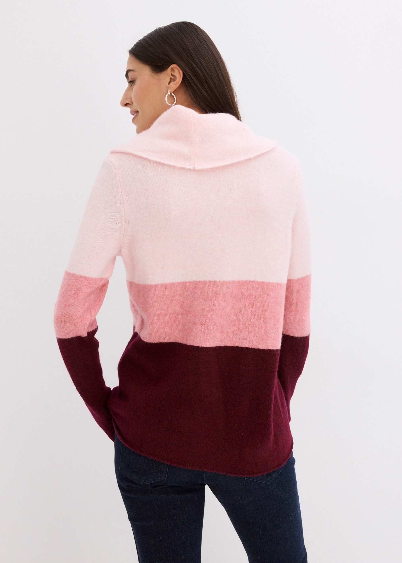 bonprix Rollkragenpullover »Rollkragenpullover« mit Elasthan-Anteil, mit Wasserfallkragen, lockere Passform