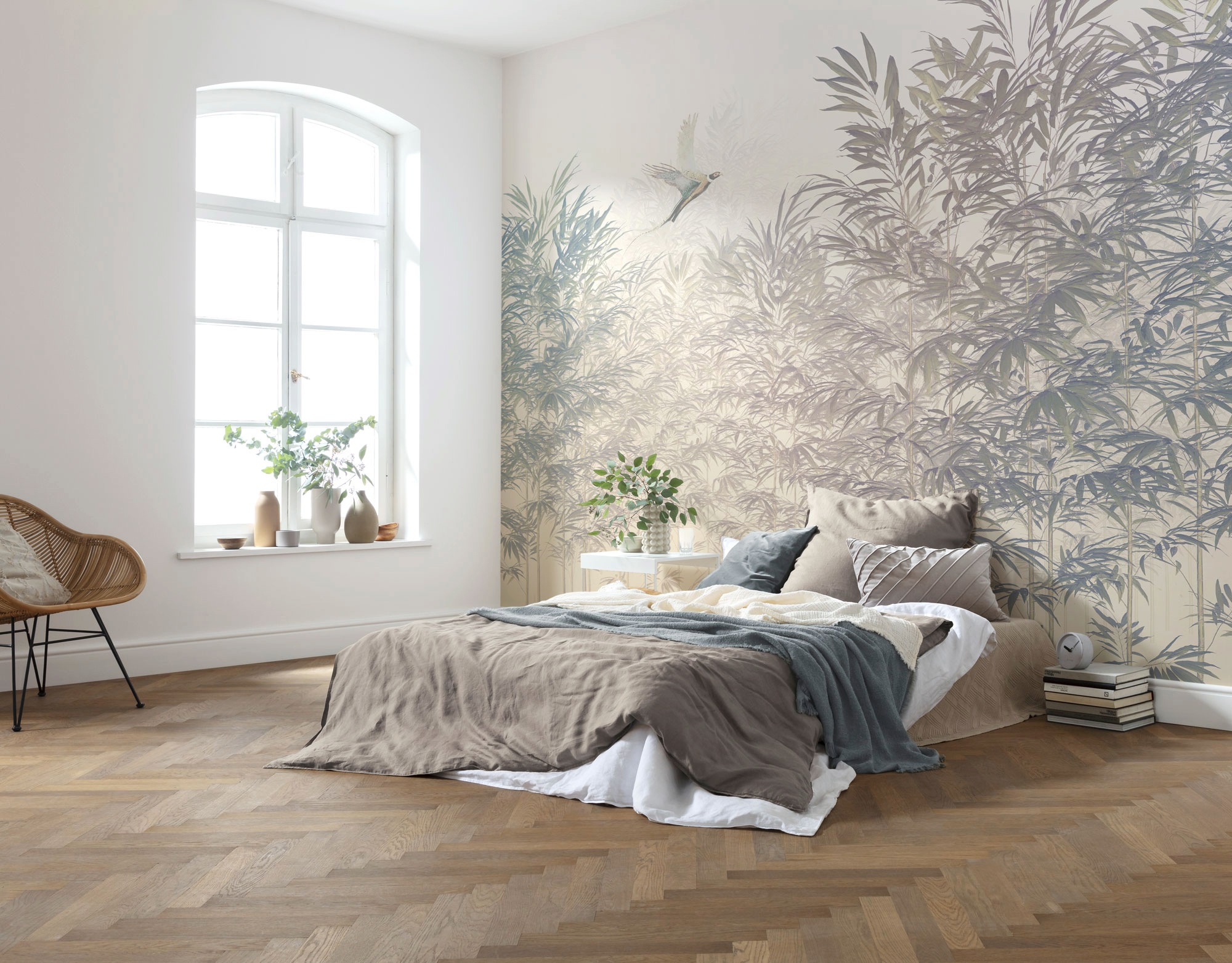 Komar Vliestapete »Digitaldruck Vlies -  Bamboo Paradise - Grösse 300 x 250 cm« bedruckt glatt Wohnzimmer, Schlafzimmer