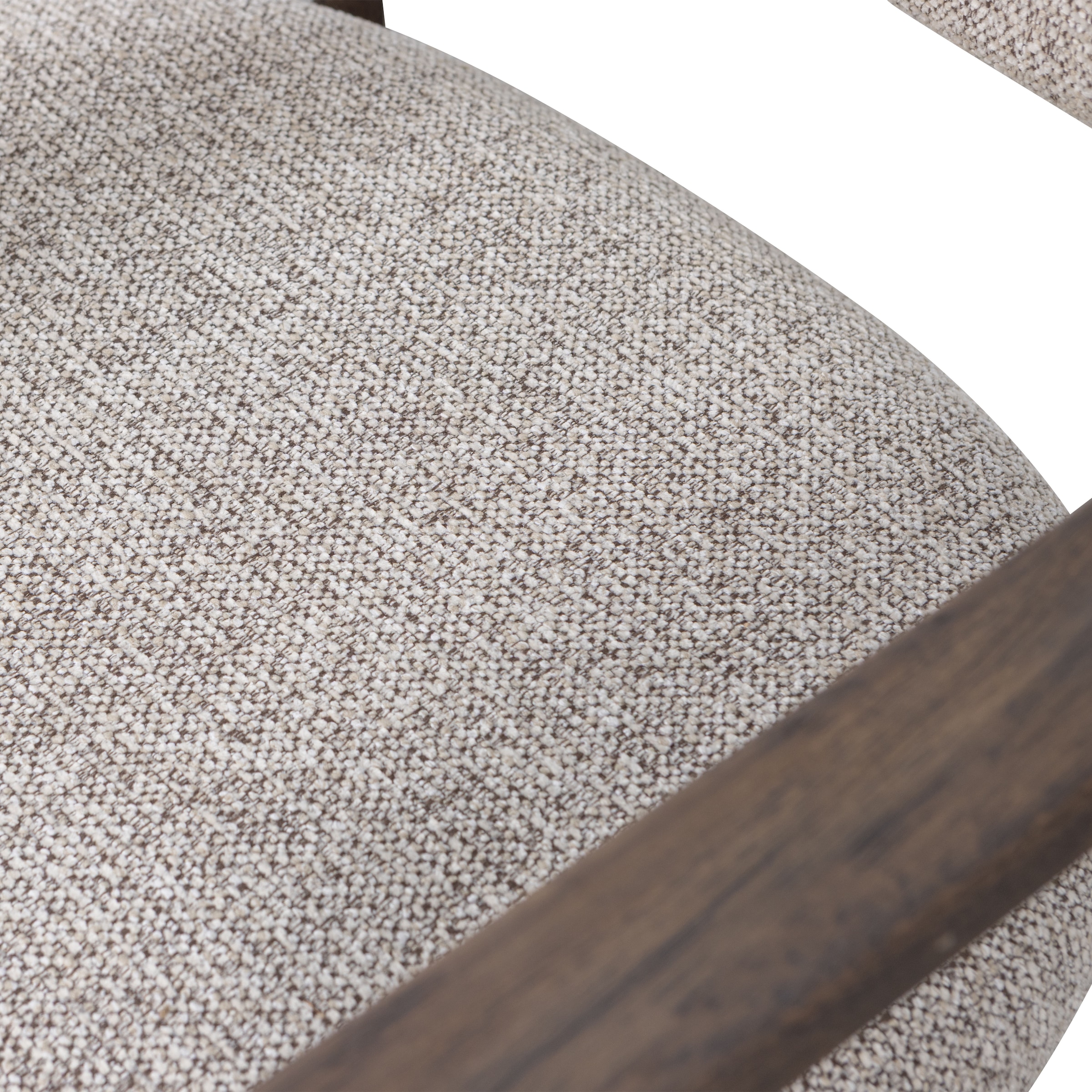 WOOOD Fauteuil lounge »Udar mit More-Melange-Bezug und Eichenholzgestell, B68 x T75 x H76 cm« Très haute résistance à l'usure, capacité de charge 120 kg, hauteur d'assise moyenne