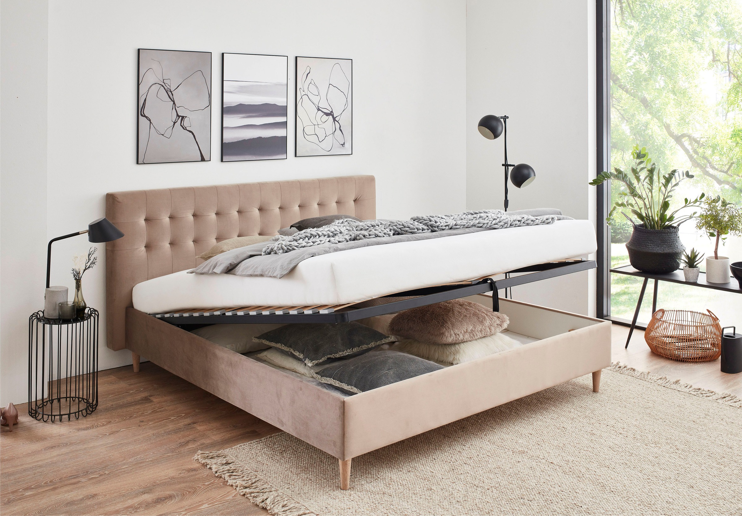 ATLANTIC home collection »Veronika« mit Bettkasten und Lattenrost