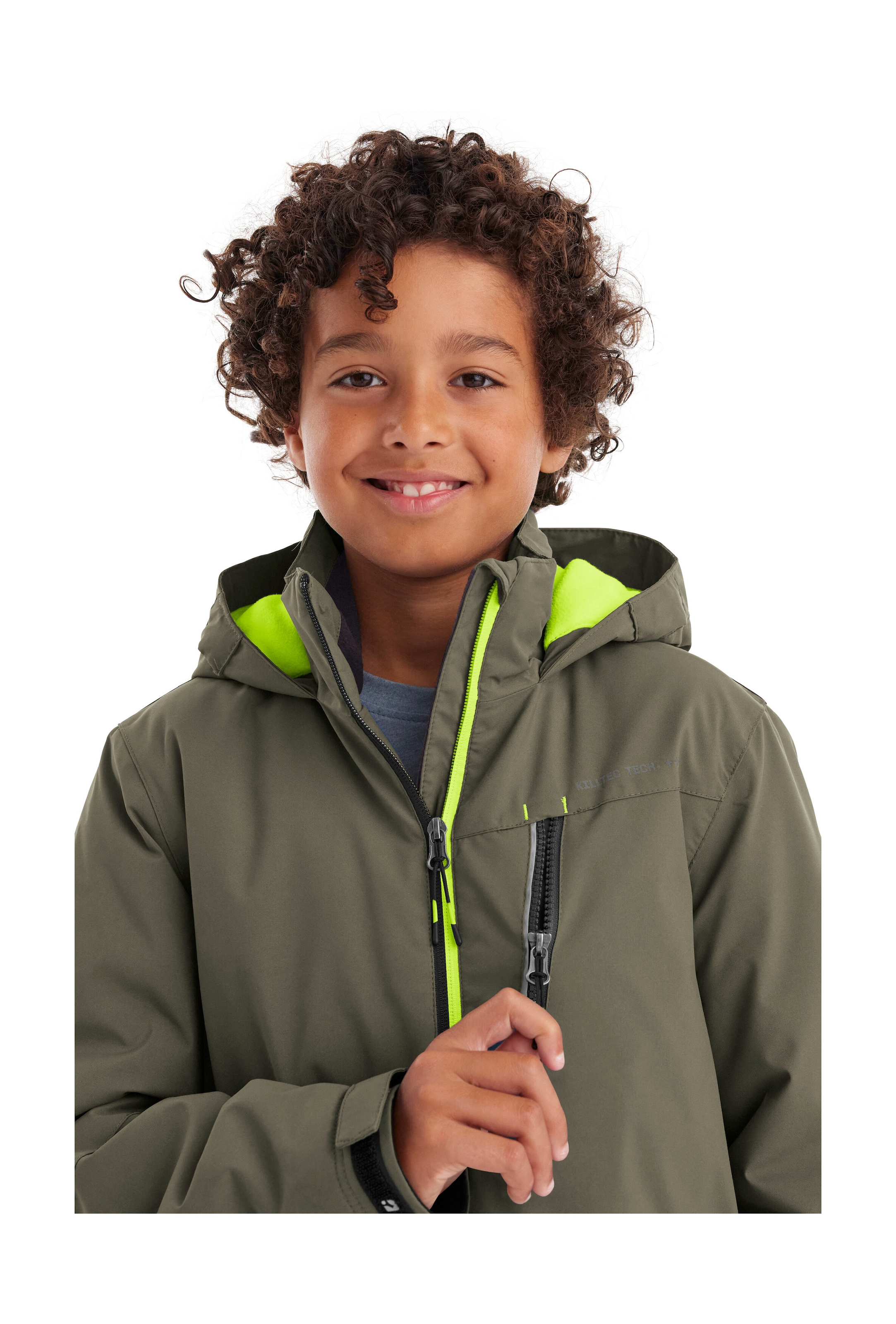 Killtec Veste d'extérieur »KOW 159 BYS JCKT« Wasser- und winddichte Kids Winterjacke mit Fleece-Futter